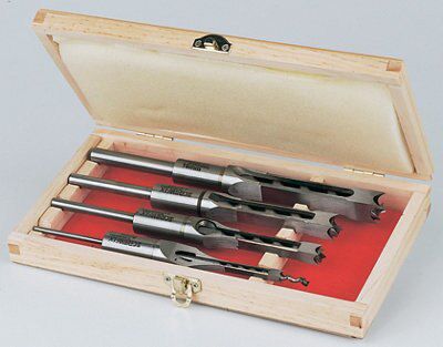 4 piece Round Drill bit set