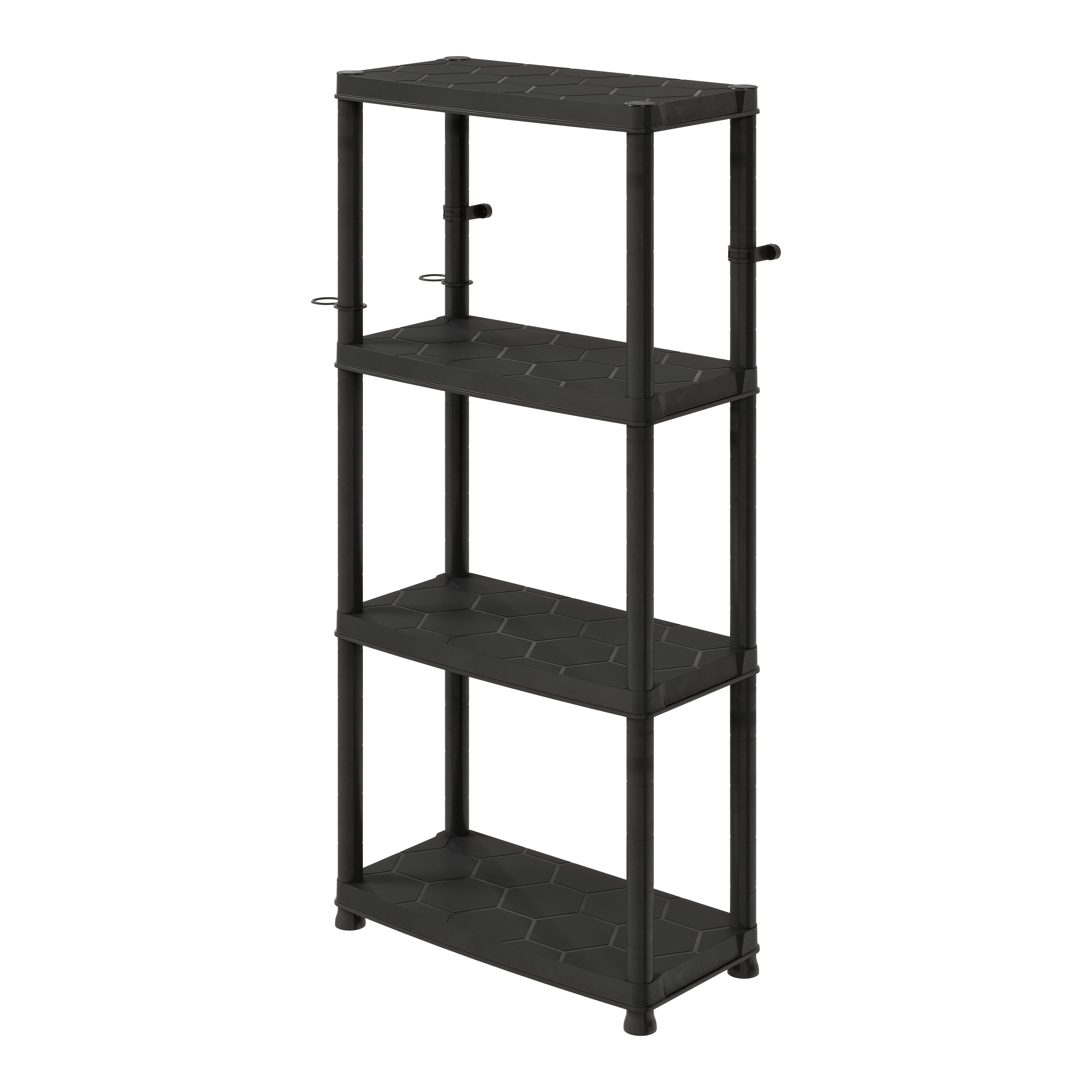 4 shelf Plastic Shelving unit (H)1300mm (W)600mm (D)300mm