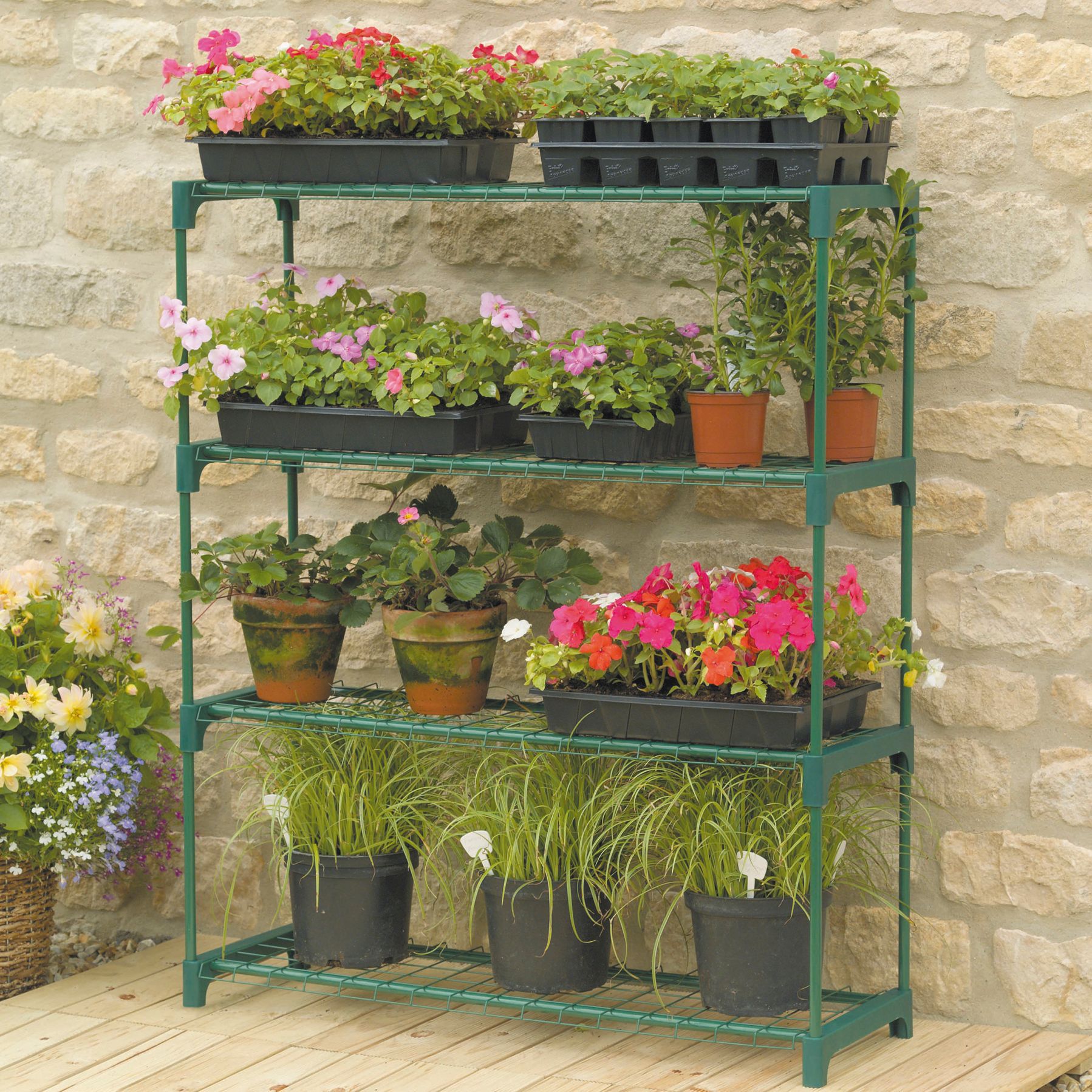 4 tier Greenhouse shelving