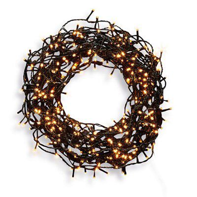 400 Warm white LED With timer String lights Green cable - 3