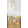 400 Warm white Starburst LED String lights Clear & silver cable