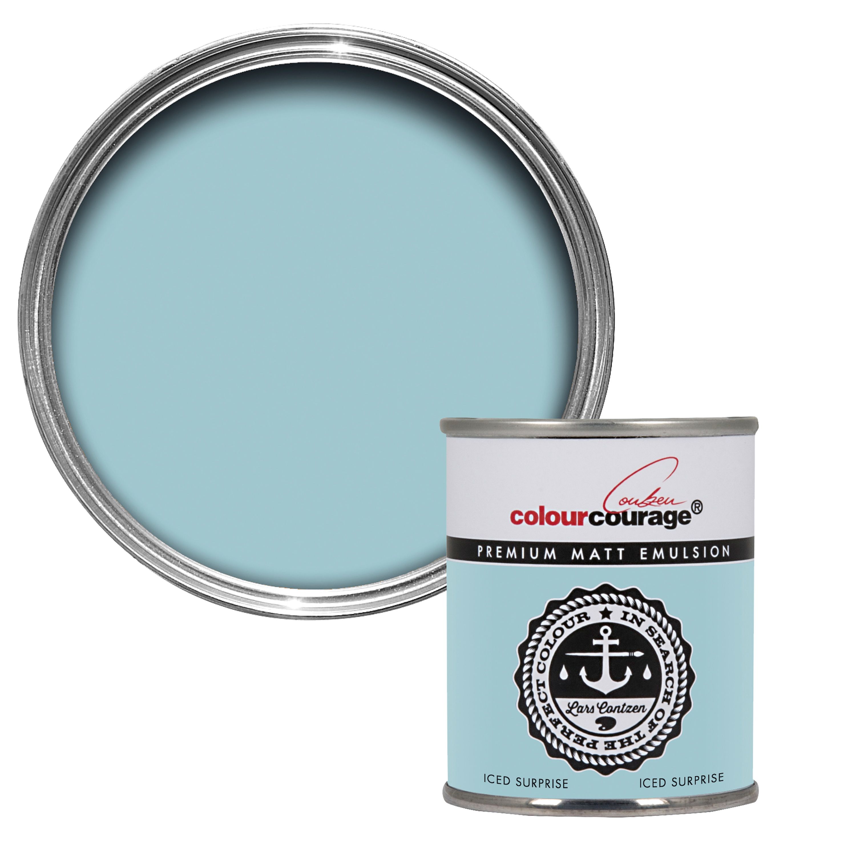 colourcourage Iced surprise Matt Emulsion paint 125ml Tester pot