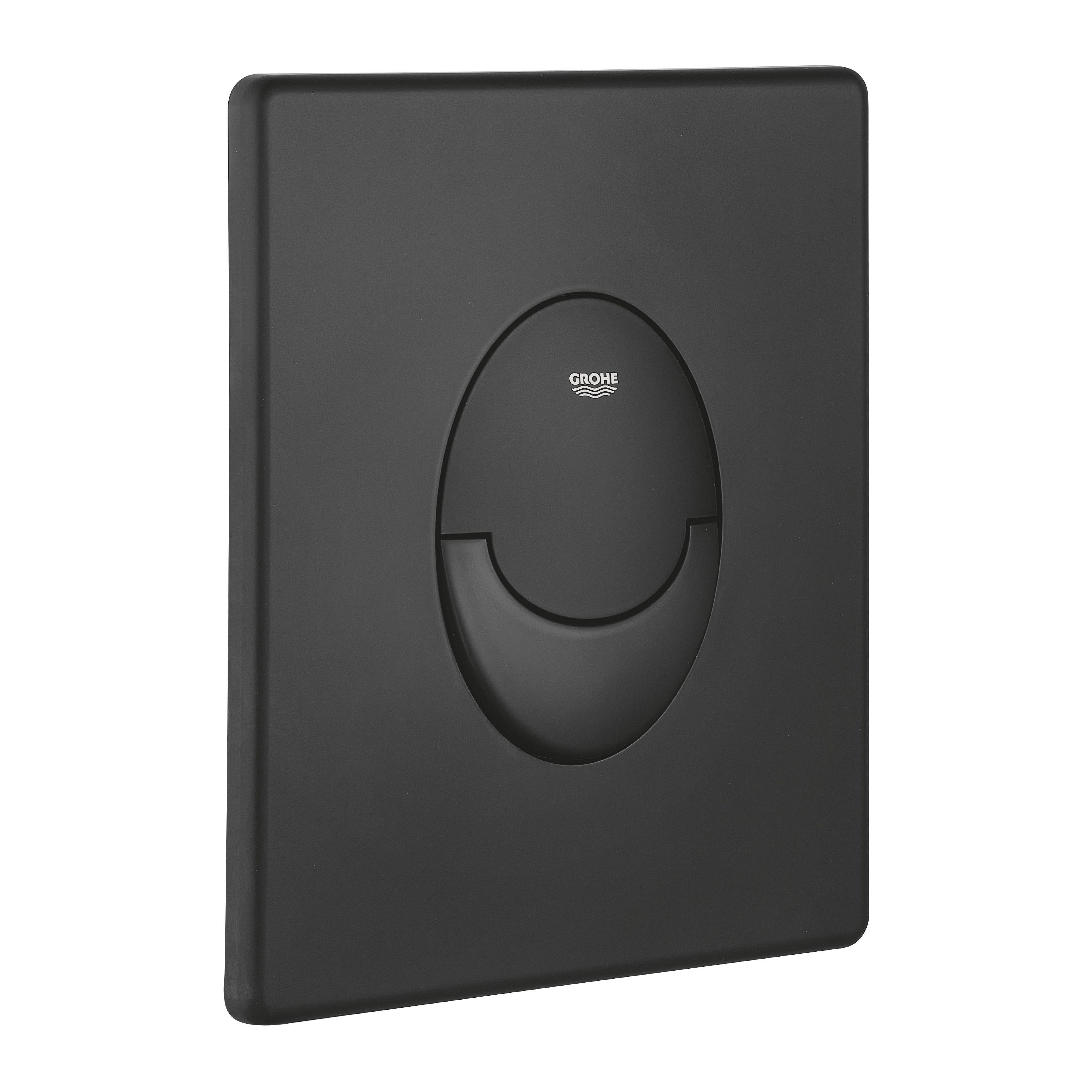Grohe Start Matt Phantom black Dual Flushing plate (H)197mm (W)156mm