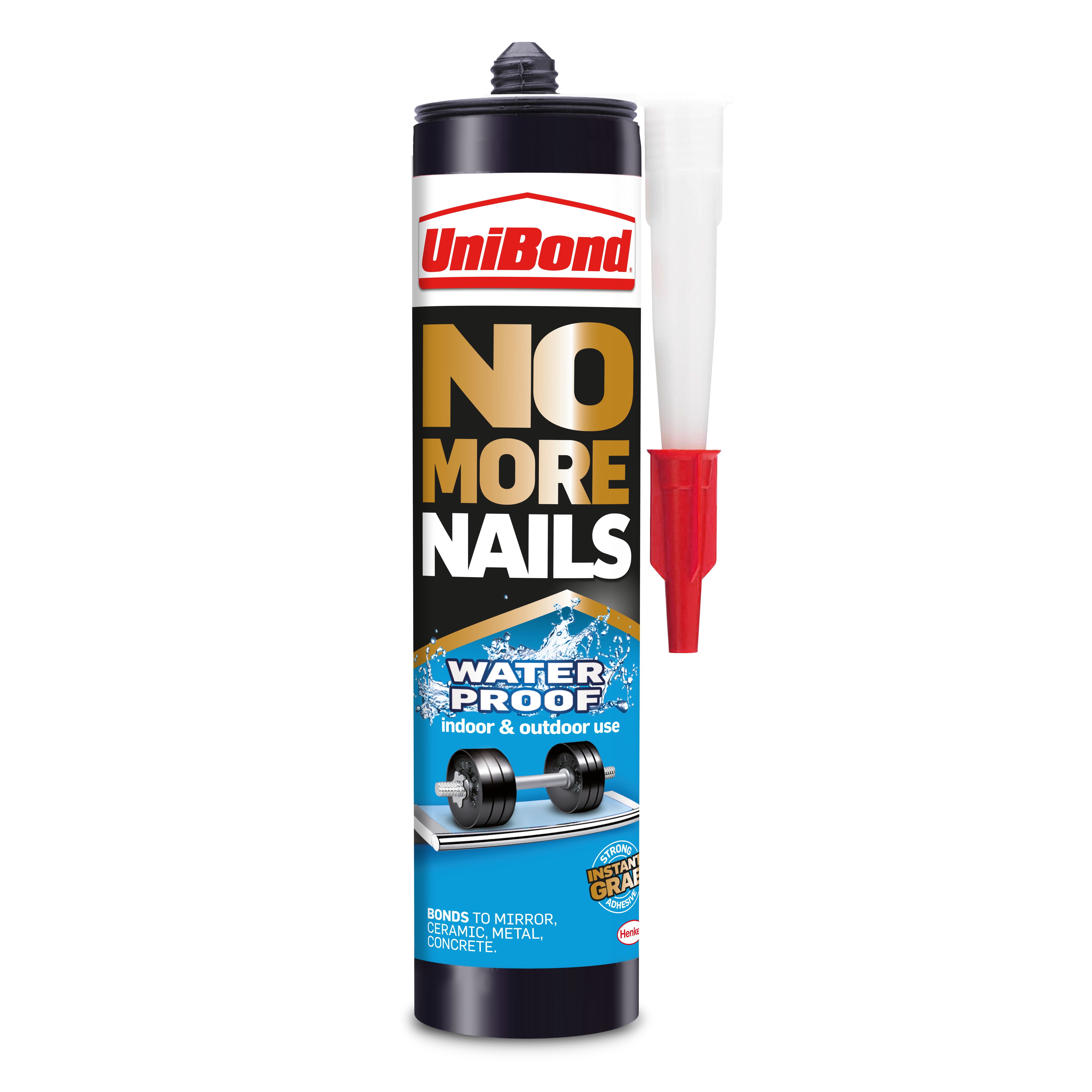 Unibond No More Nails Waterproof White Grab Adhesive 280Ml