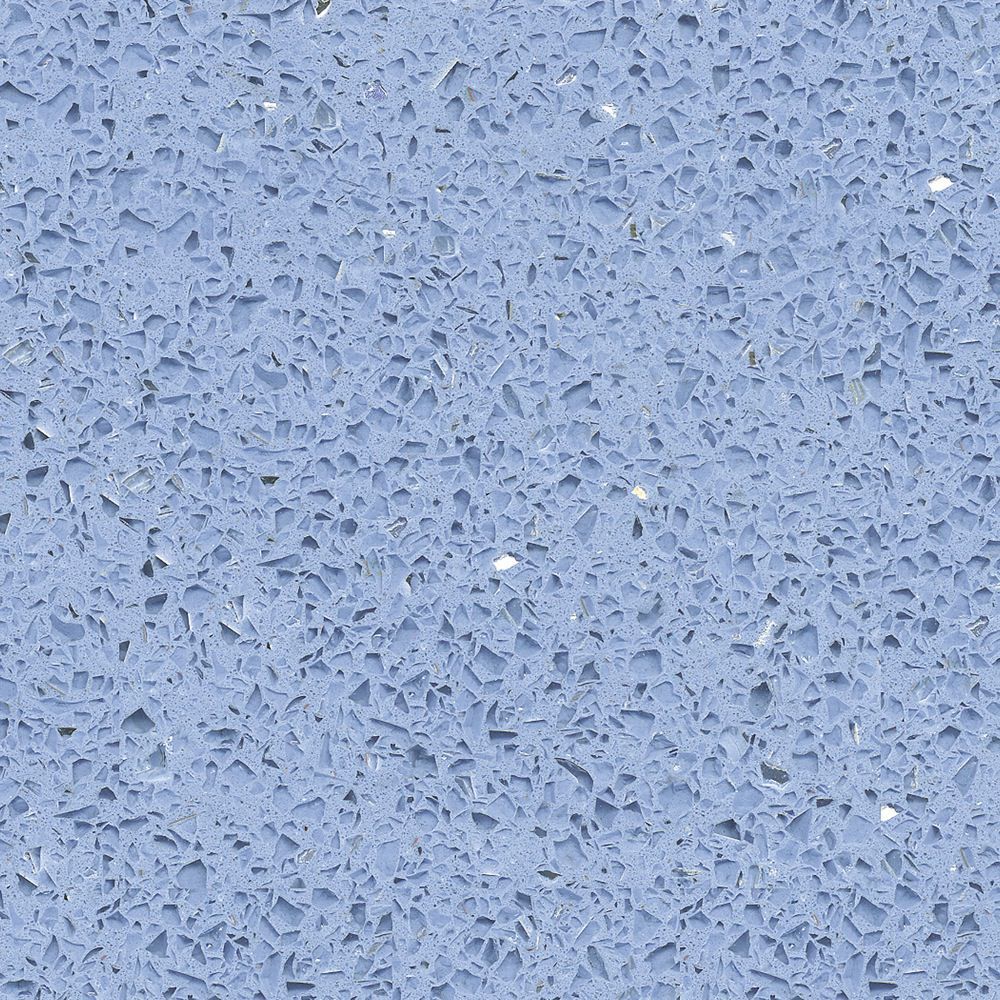 40mm Bluebell Blue Quartz Breakfast bar Worktop, (L)2000mm DIY at B&Q