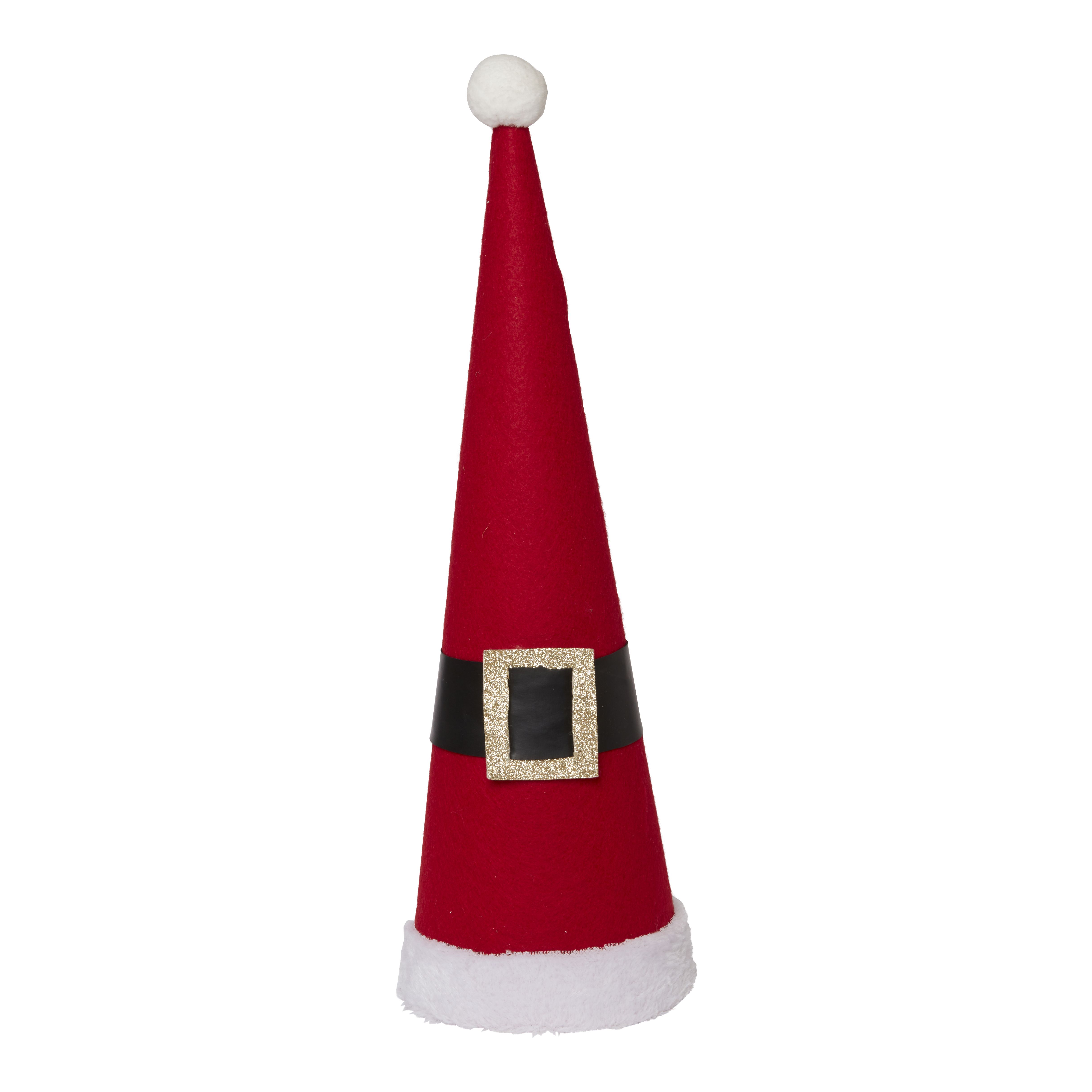 470mm Red & white Metal & plastic Indoor Santa Table top tree