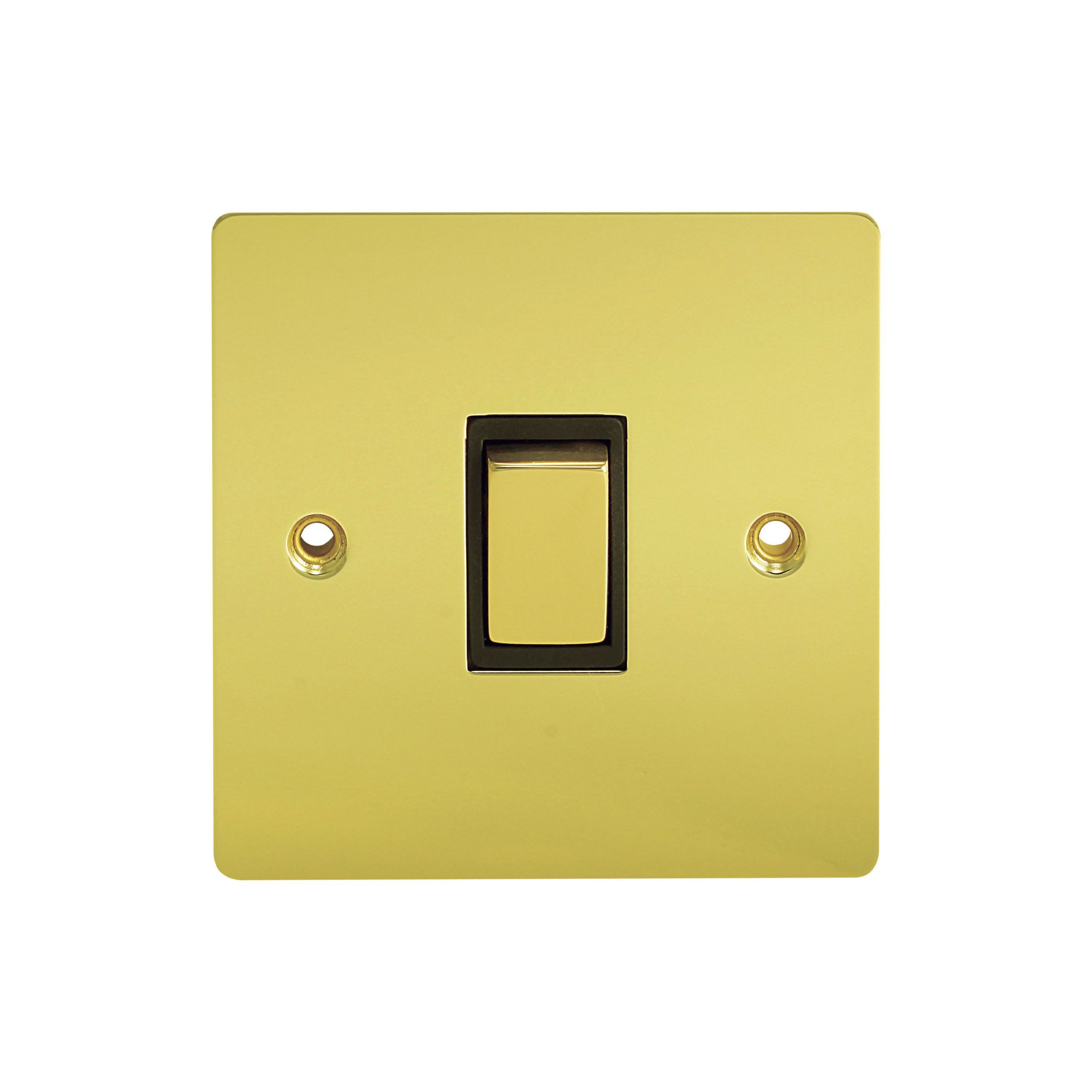 Holder 10A Brass effect Single Intermediate switch
