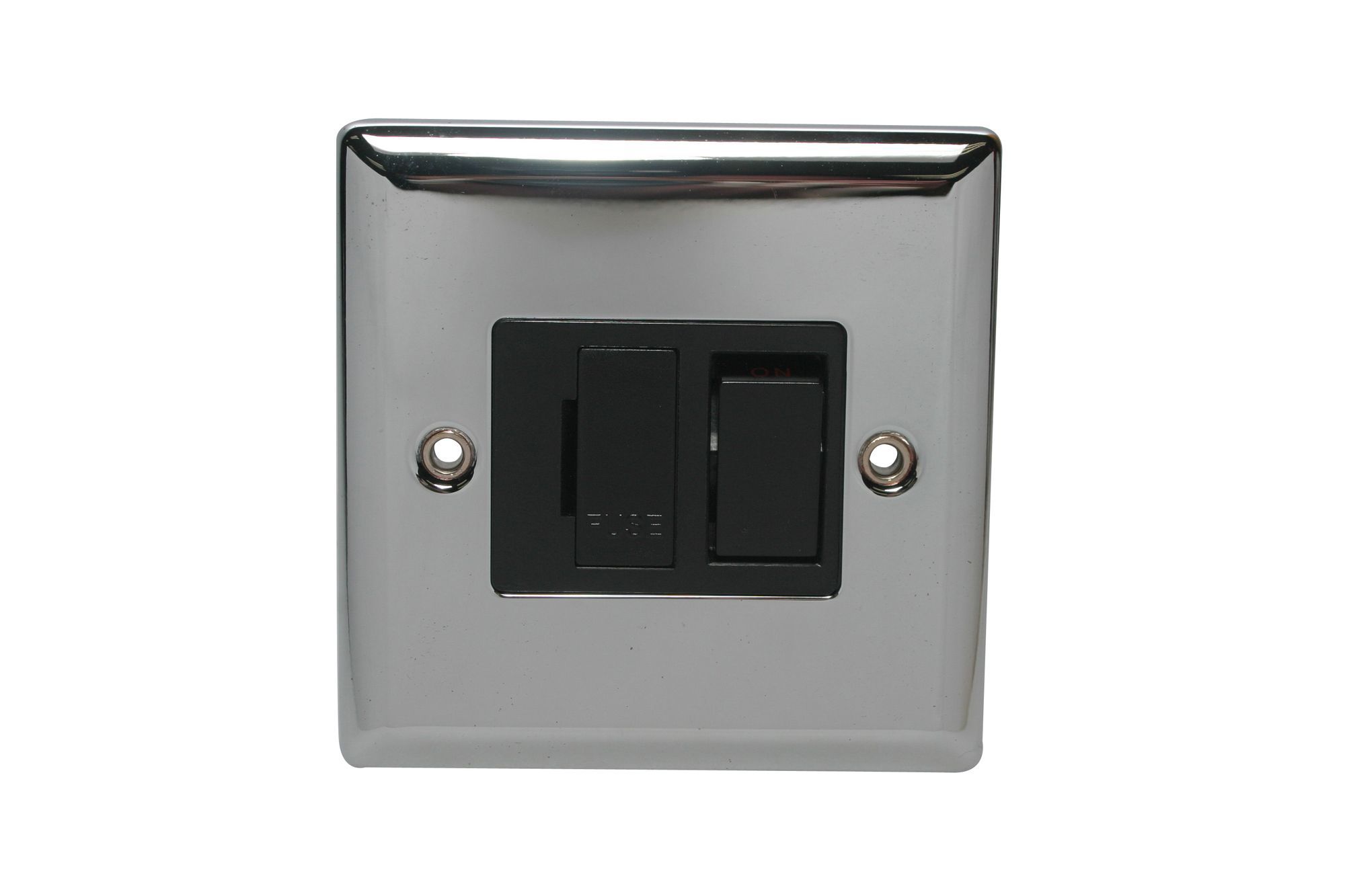 Holder 13A 1 way Chrome effect Single Fused Switch