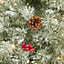 4ft Full Fairview Warm white LED Berry & pine cone Pre-lit Artificial Christmas tree