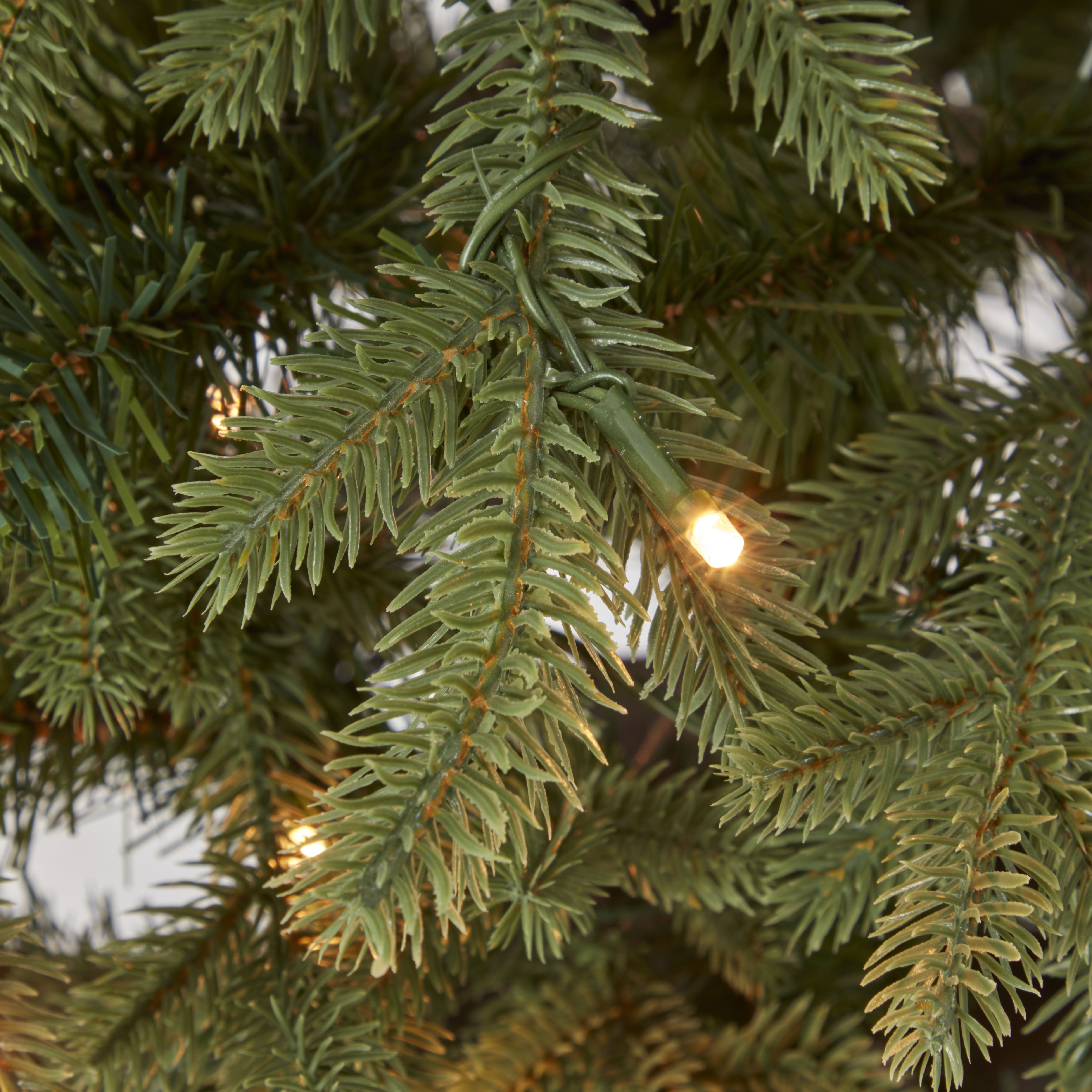 4ft Full Thetford Warm white LED Natural Pre-lit Artificial christmas tree - 6