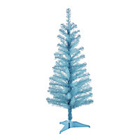4ft Orelle Blue tinsel Blue Wrapped Full Artificial Christmas tree