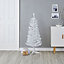 4ft Orelle White tinsel Artificial Christmas tree
