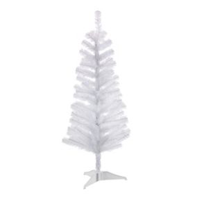 4ft Orelle White tinsel Artificial Christmas tree