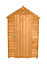 4x3 Apex Dip treated Overlap Golden brown Wooden Shed with floor