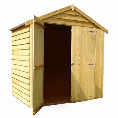 4X6 OVERLAP DD APEX SHED DISPLAY