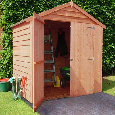 4X6 OVERLAP DD APEX SHED DISPLAY