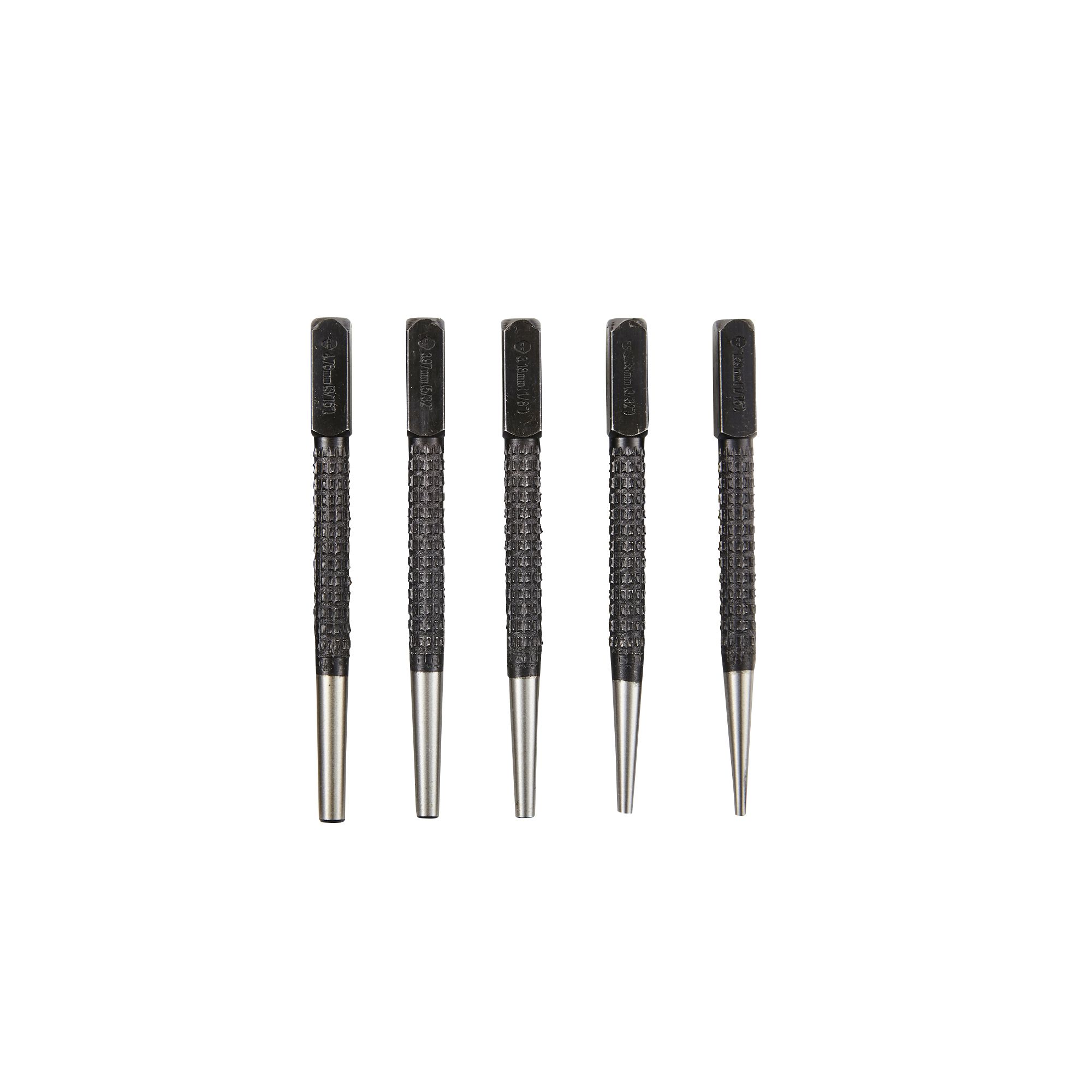 5 piece Nail punch set