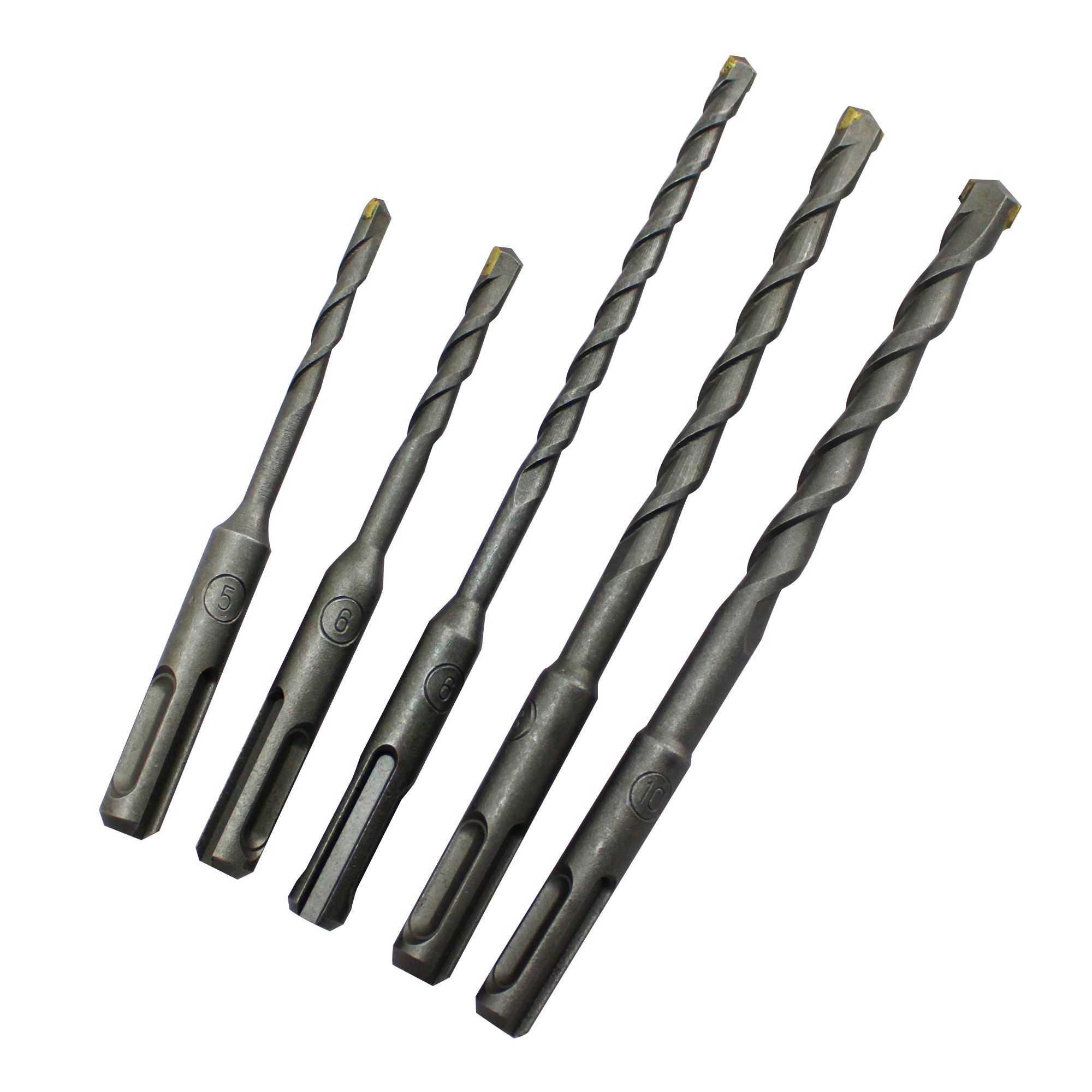 SDS-PLUS Type Rotary Hammer Bits Set, 5 Piece