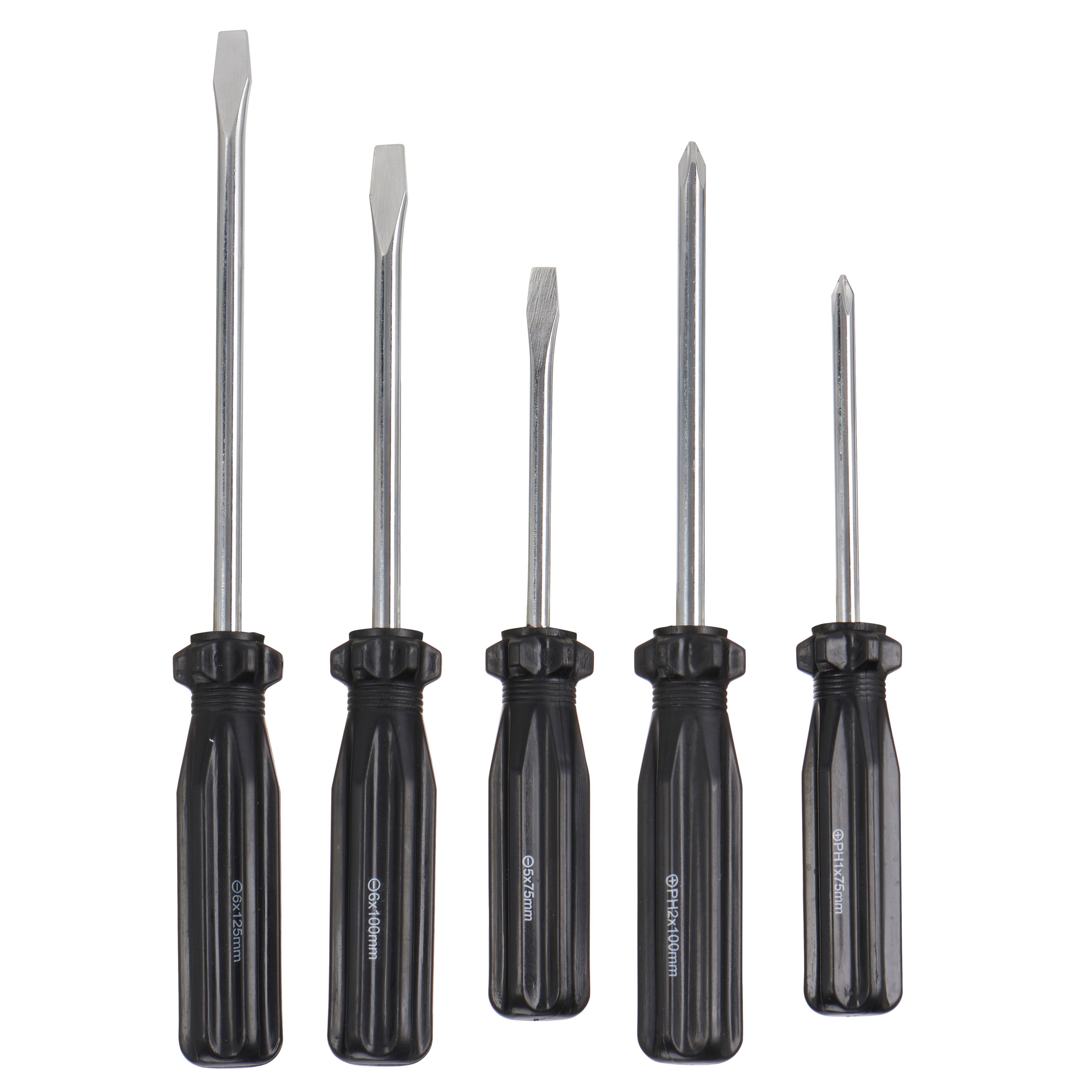 5 piece Standard Mixed Screwdriver set DIY at B&Q