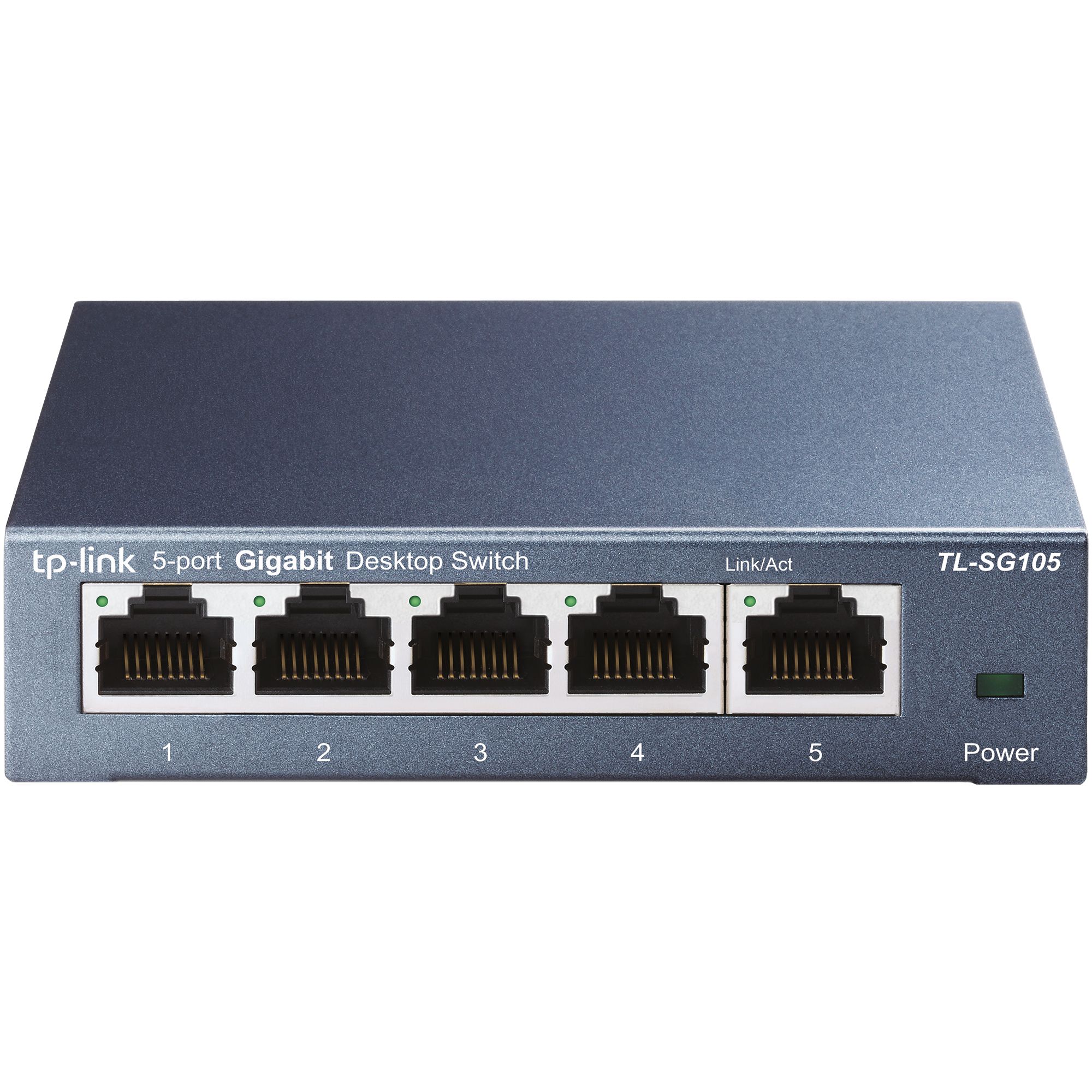 5 port Navy Blue Ethernet switch