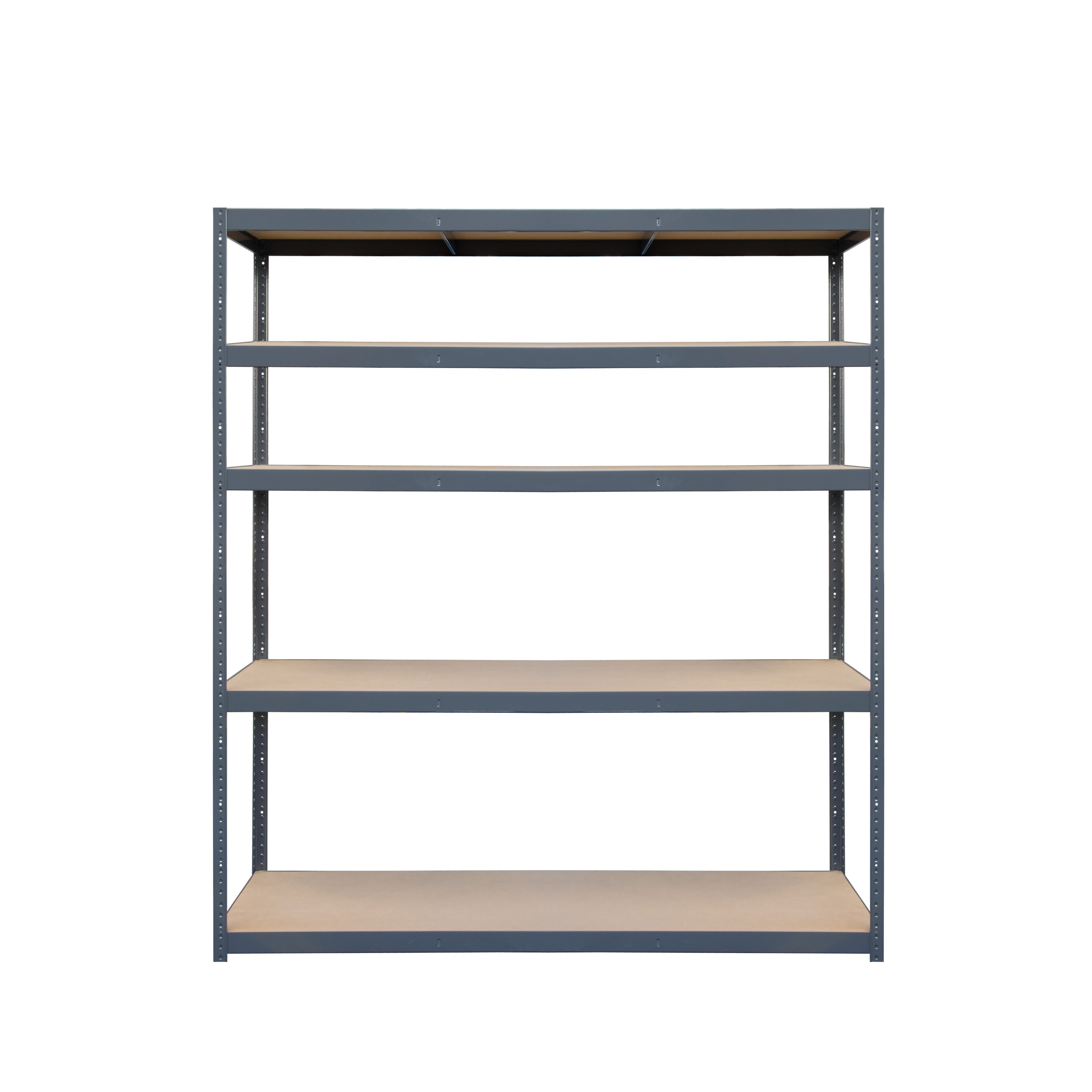 5 shelf HDF & steel Shelving unit (H)1790mm (W)1200mm (D)400mm