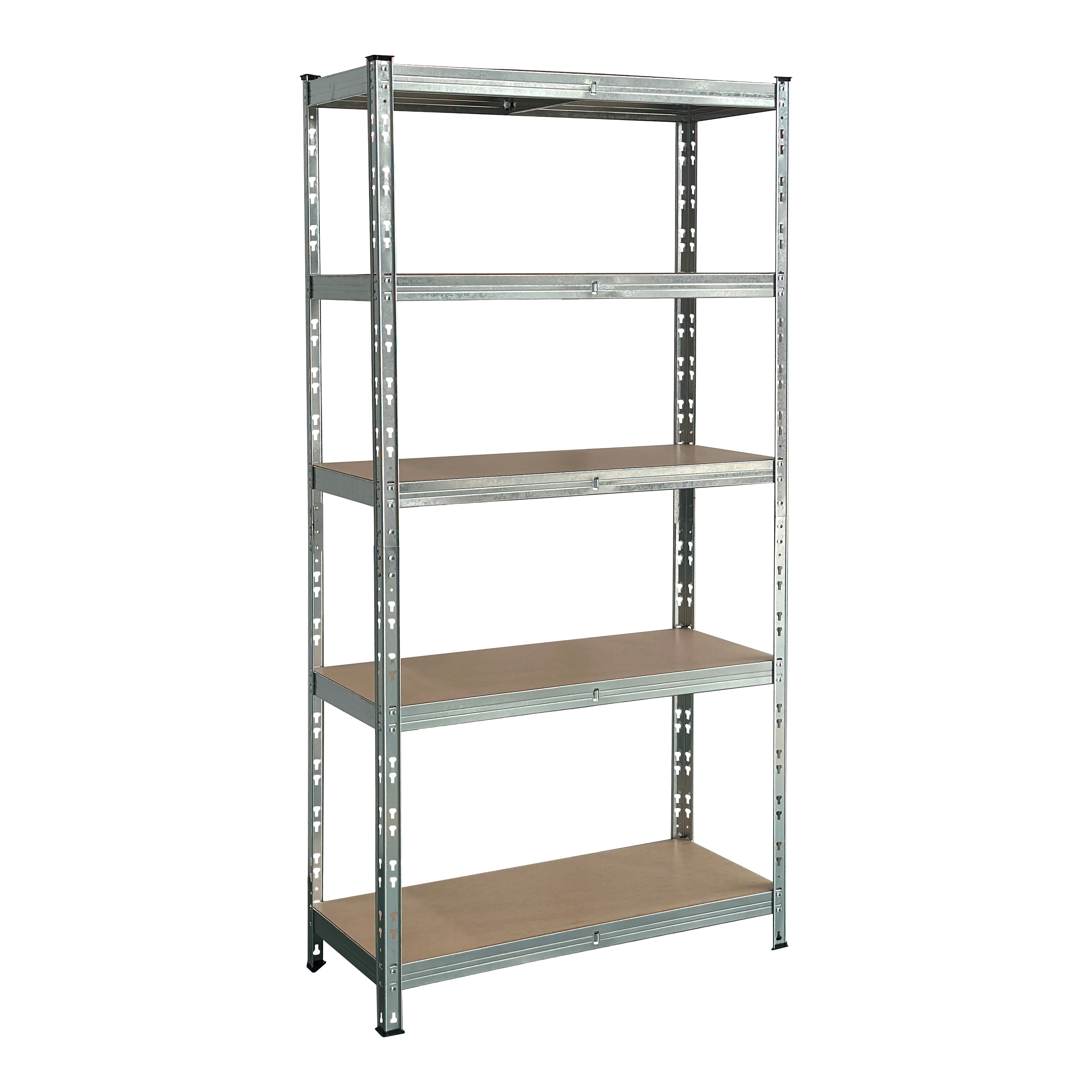 5 shelf MDF & steel Shelving unit (H)1800mm (W)900mm (D)400mm