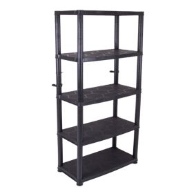 5 shelf Plastic Shelving unit (H)1900mm (W)850mm (D)400mm