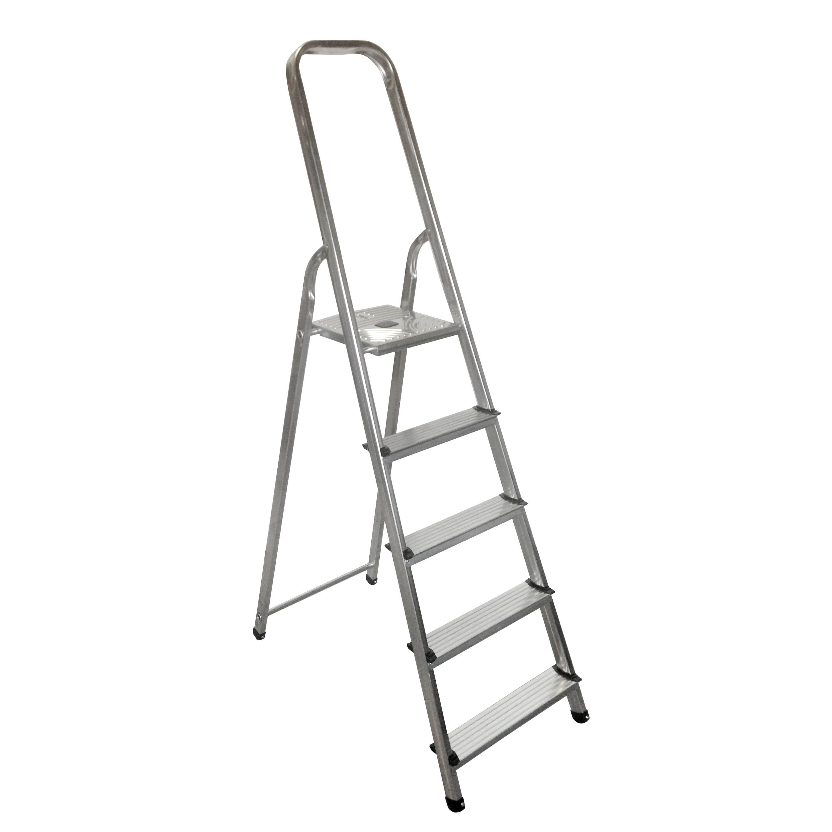 5 tread Aluminium Stepladder, 1.59m | DIY at B&Q