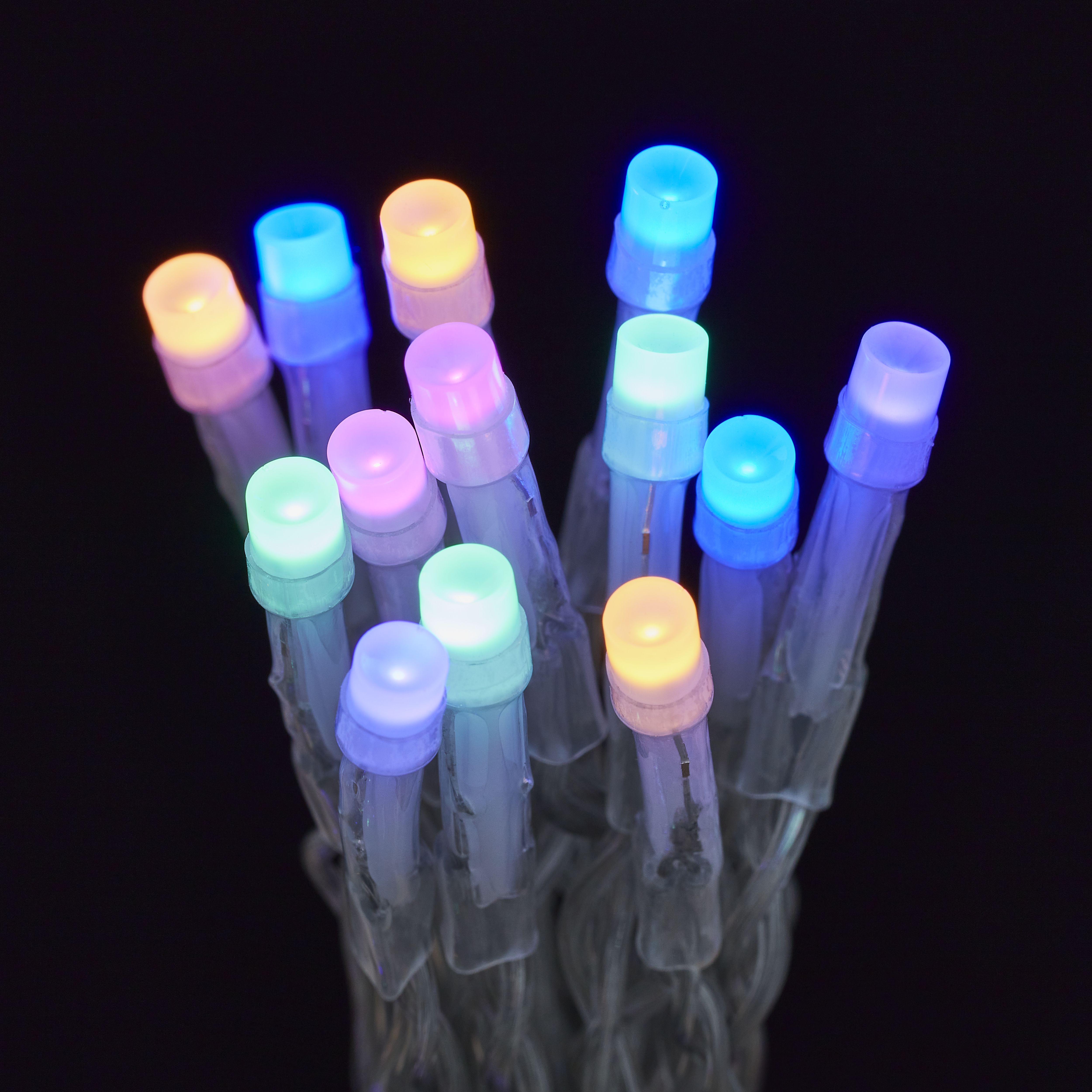 50 Rainbow LED With timer function String lights with 5.2m Clear cable - 3