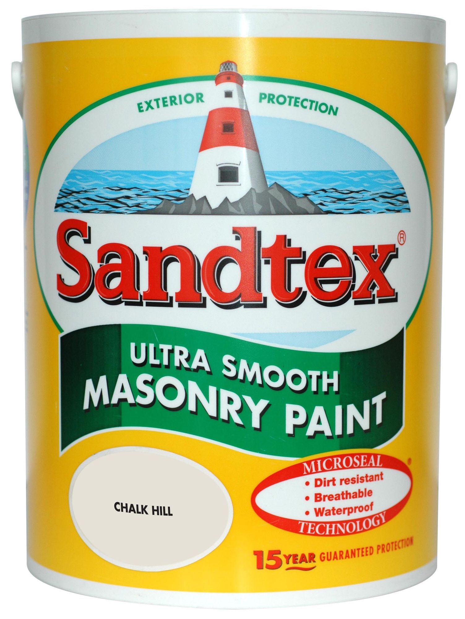Sandtex Ultra Smooth Chalk Hill Masonry Paint, 5L Sandtex US