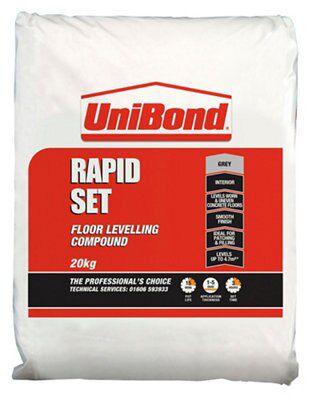 Unibond Rapid Set Floor Levelling Compound, 20Kg Bag
