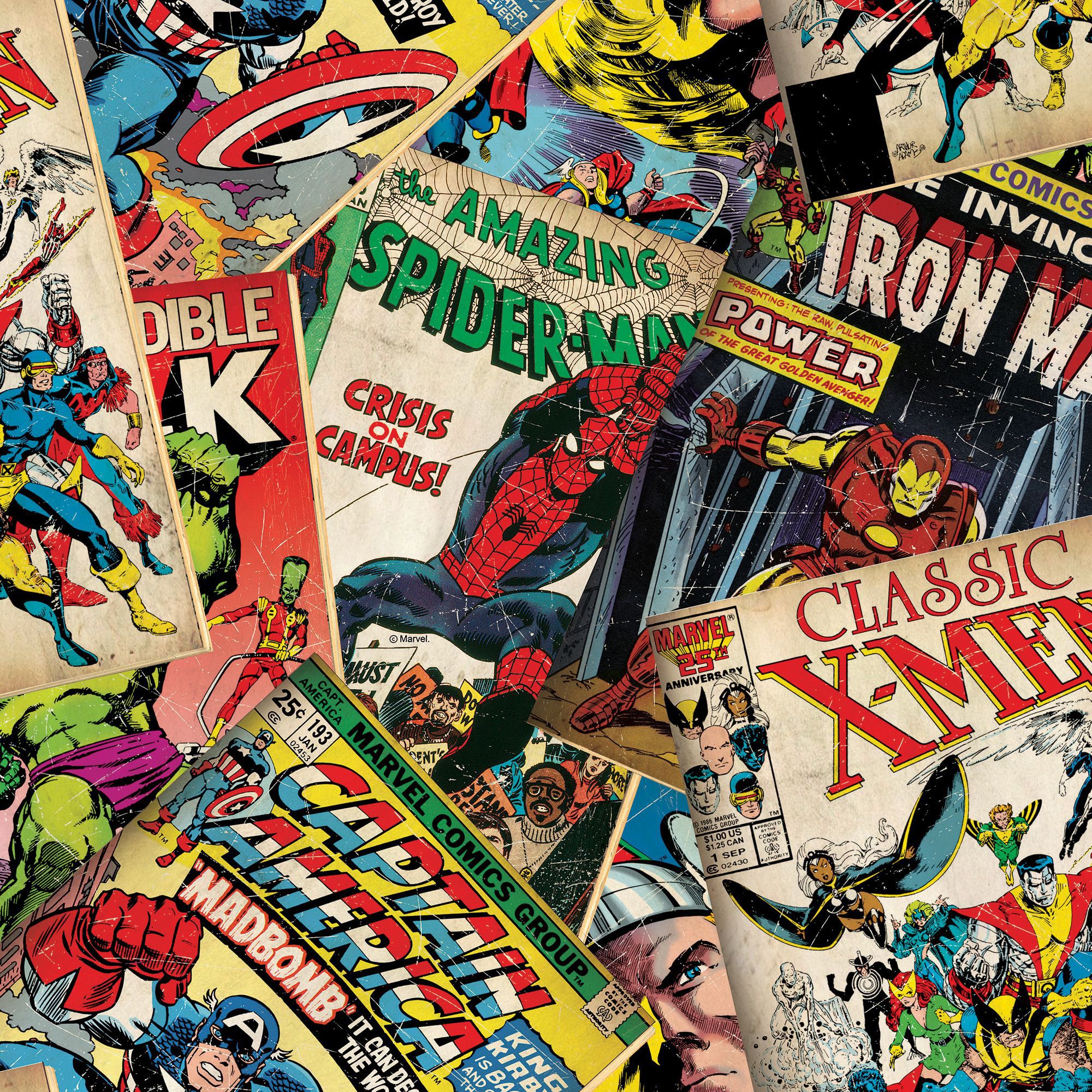 Marvel Multicolour Cover story Wallpaper