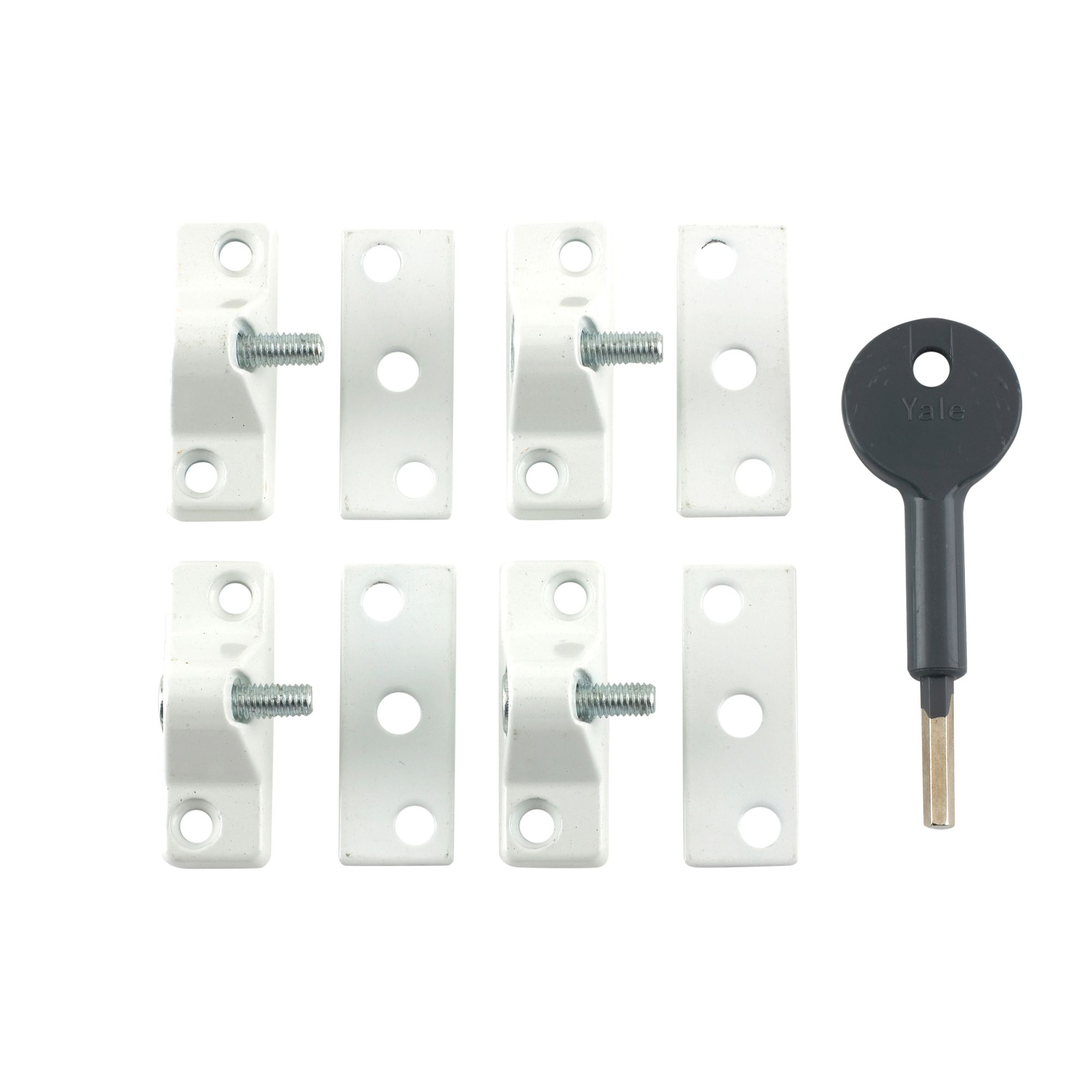Yale: Yale White uPVC Window Lock, Pack of 4