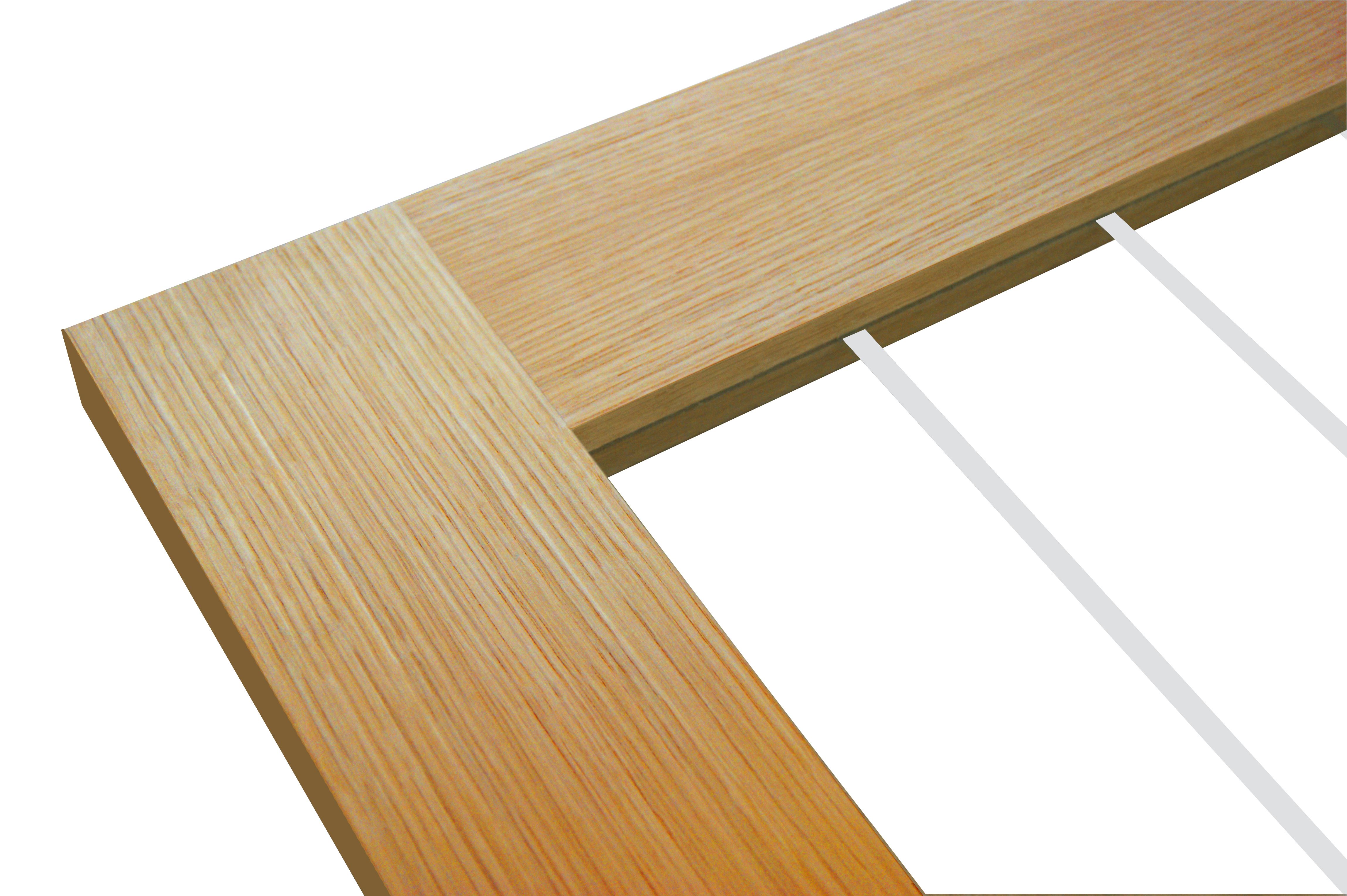 1 Lite Cottage Oak veneer RHed Tri-fold Door set, (H)2035mm (W)2374mm