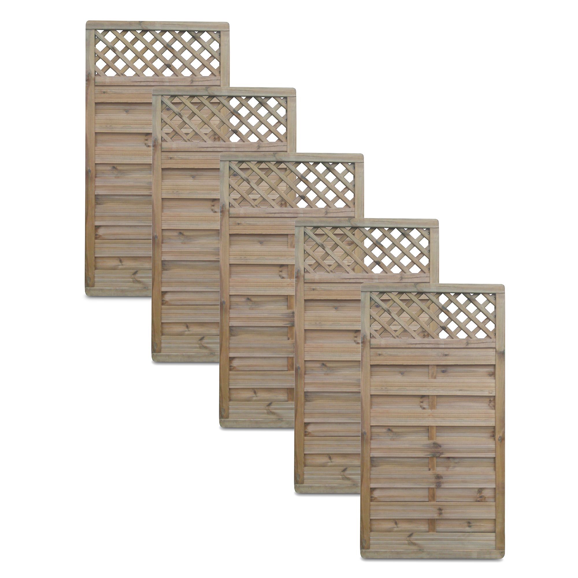 5011944501619 WOODEN PANEL & TRELLIS 4X90X180 PACK 5 DIY at B&Q