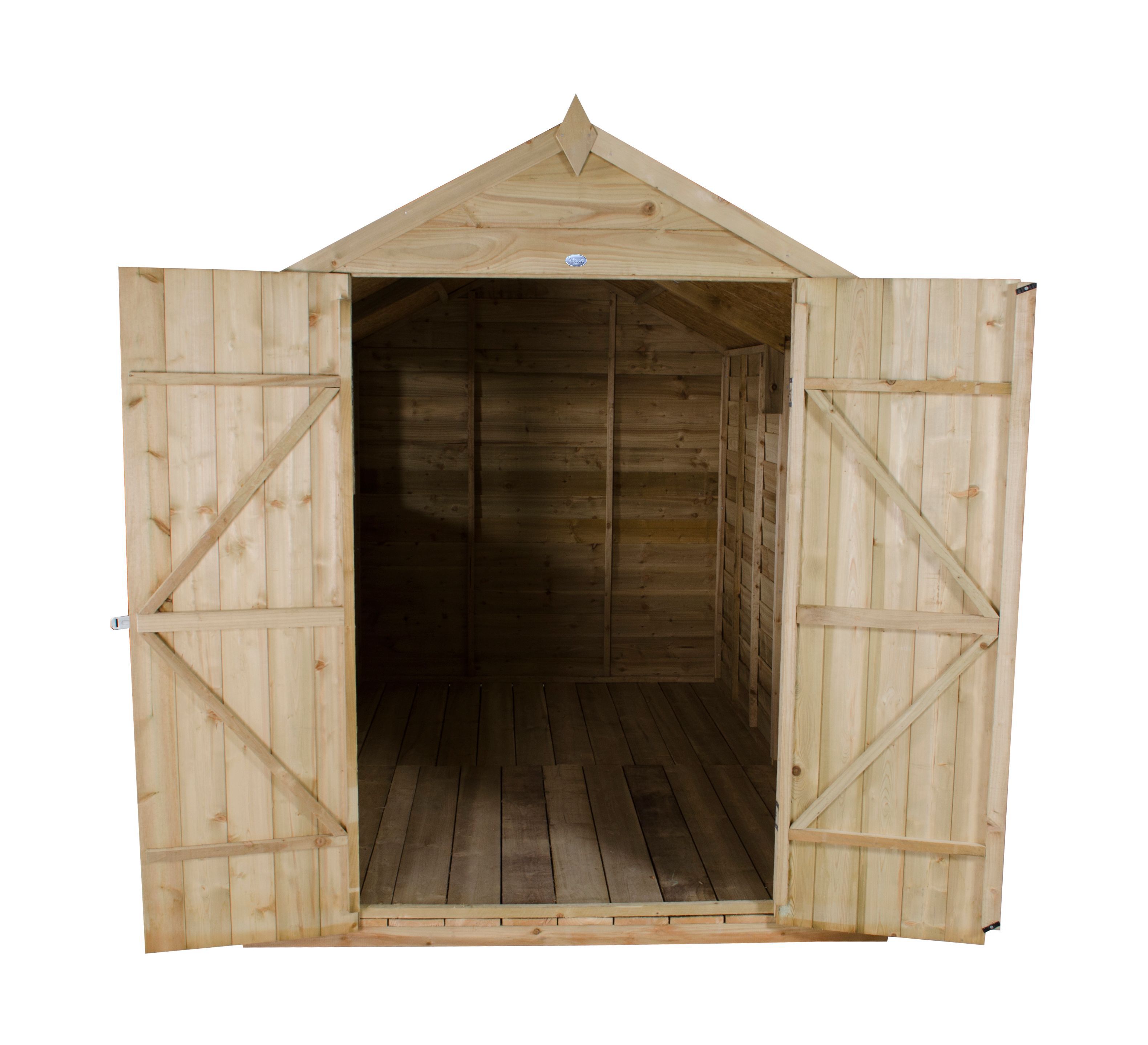 Forest Garden 10x6 Apex Overlap Wooden Shed