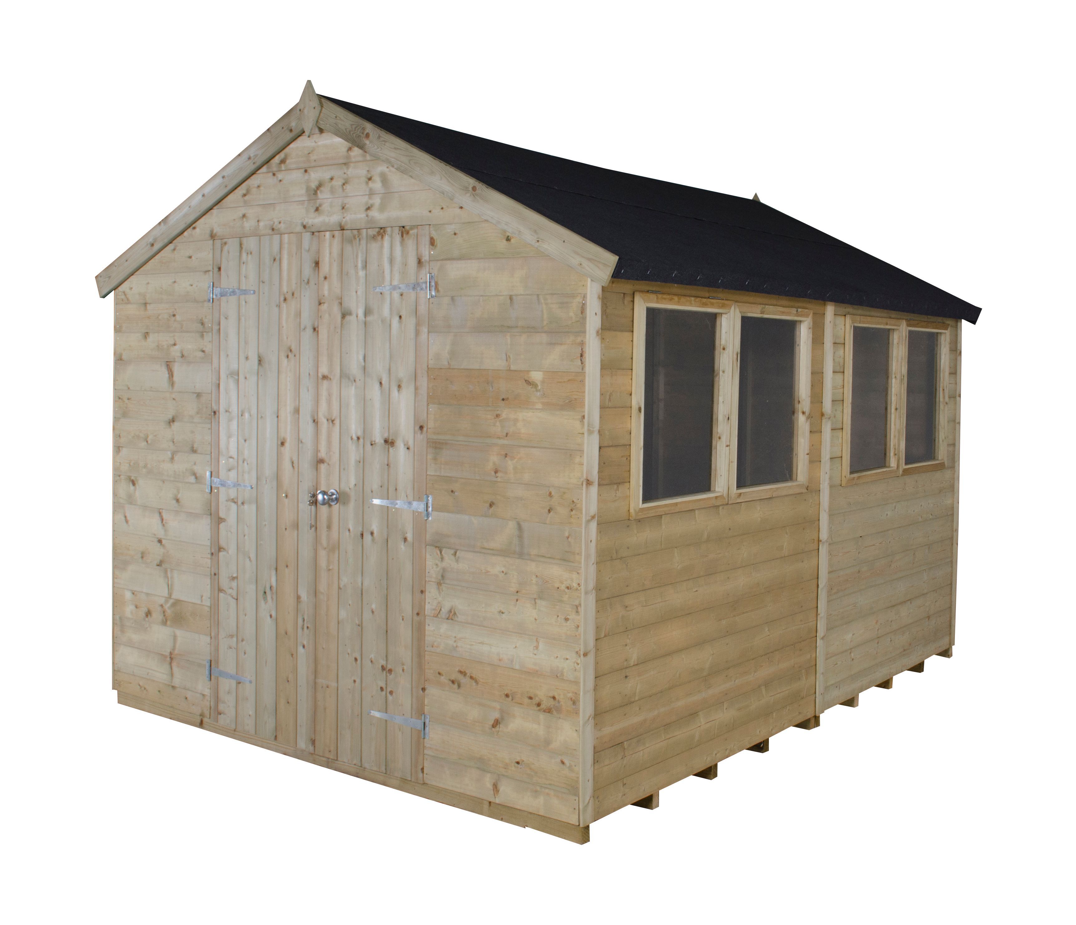 Forest Garden 10x8 Apex Tongue & groove Wooden Shed