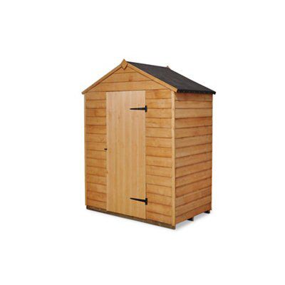 5x3 Apex Overlap Wooden Shed - Assembly service included