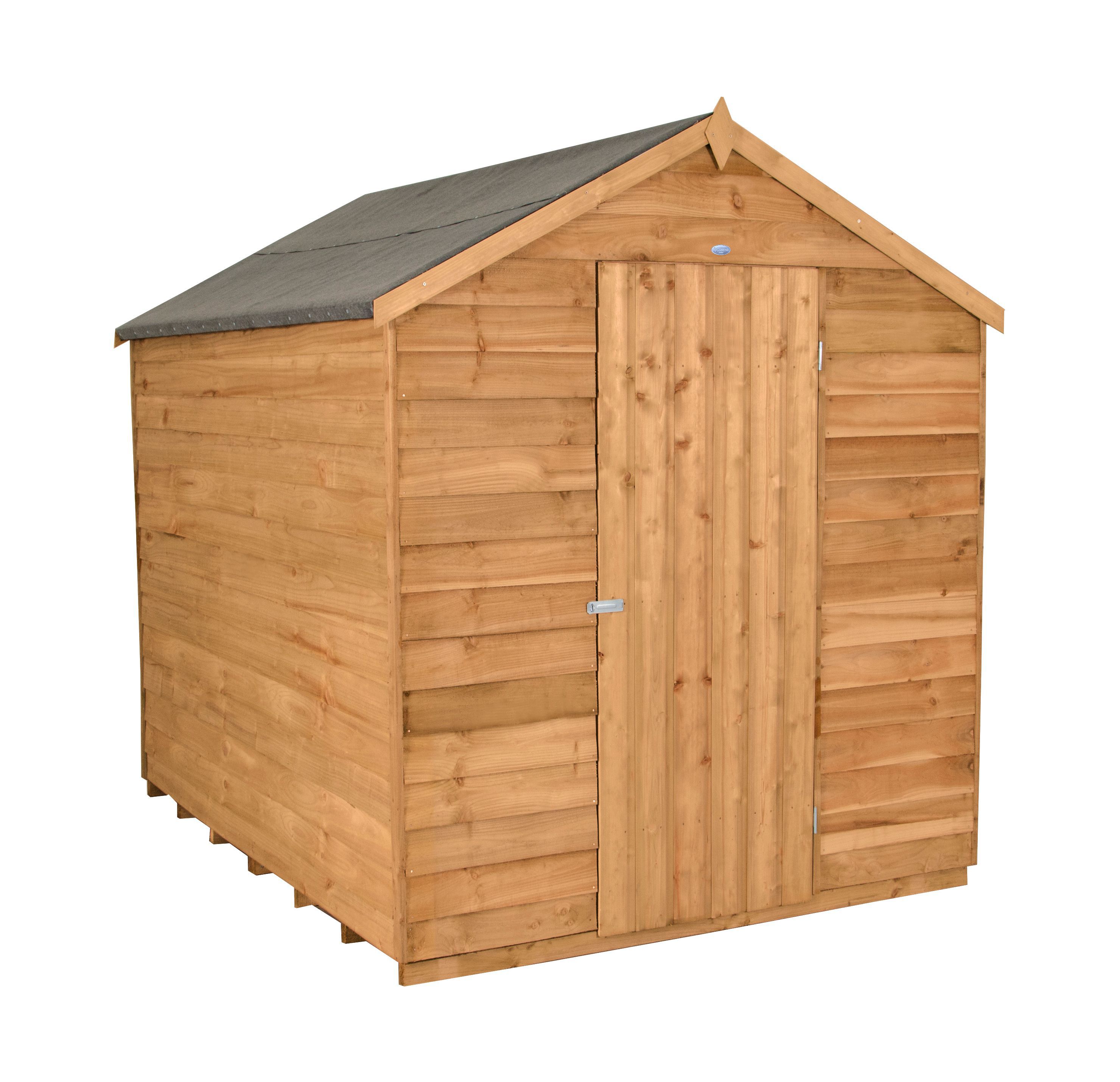 8x6 Apex Overlap Wooden Shed