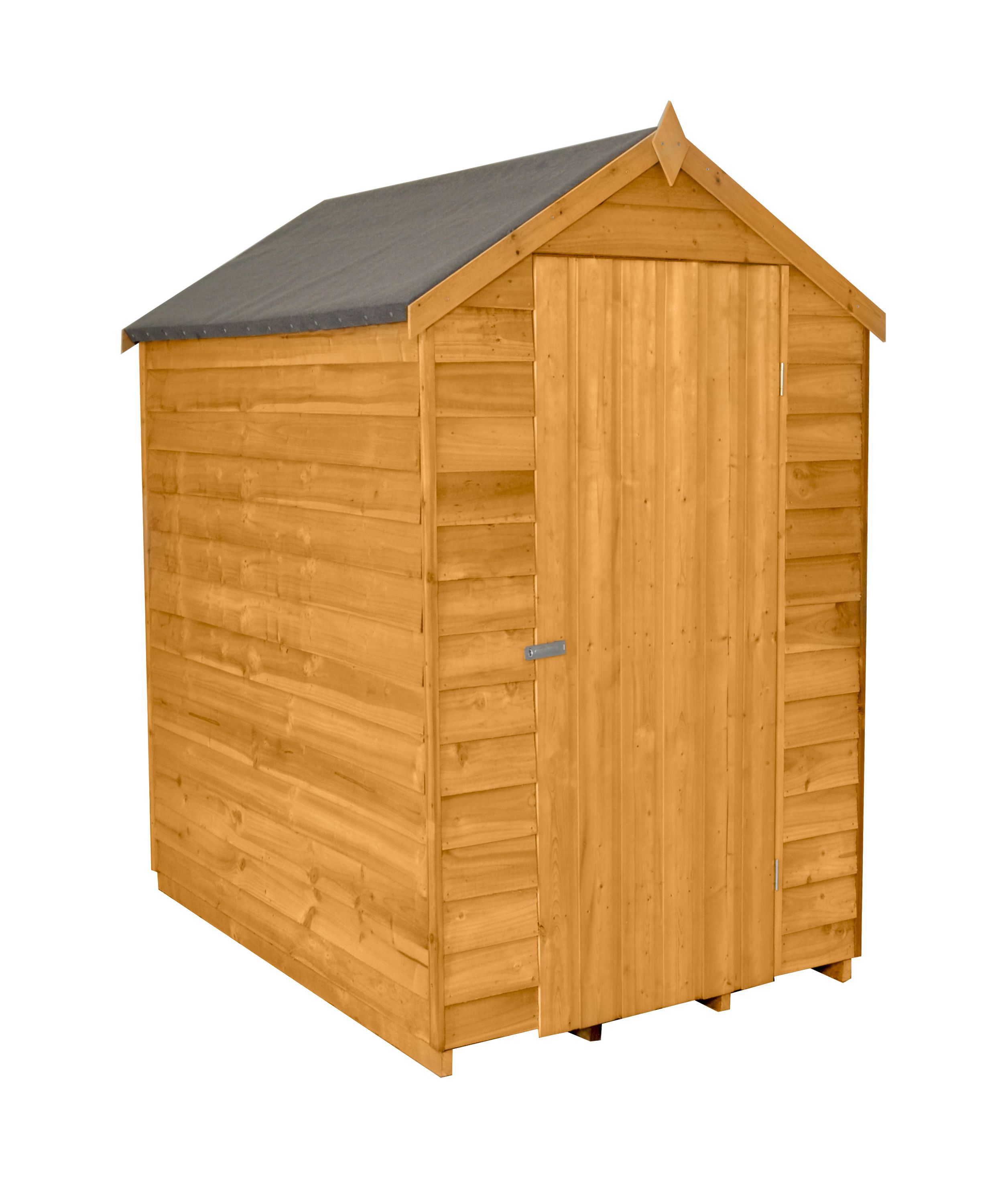 6x4 Apex Overlap Wooden Shed