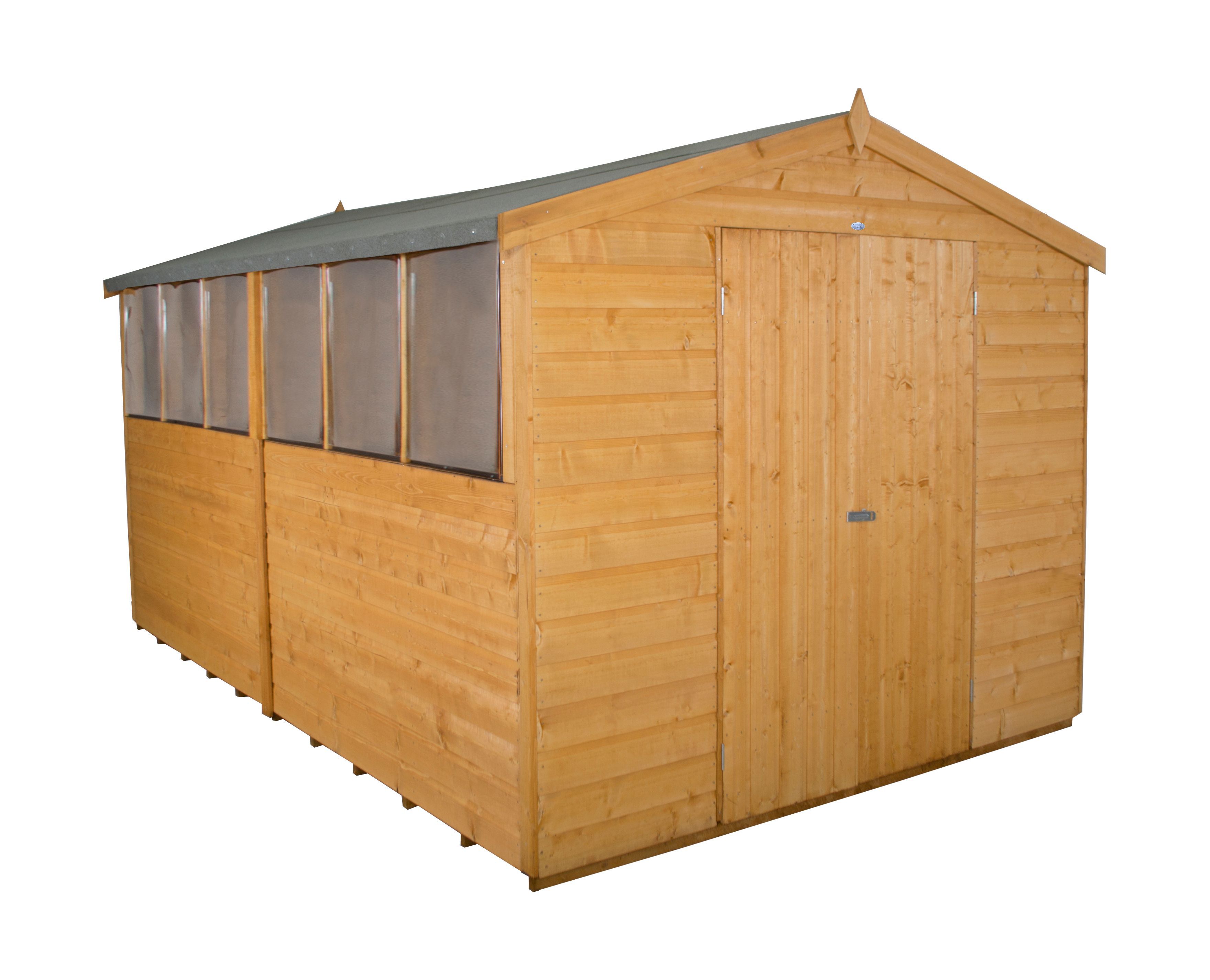 Forest Garden 12x8 Apex Shiplap Wooden Shed