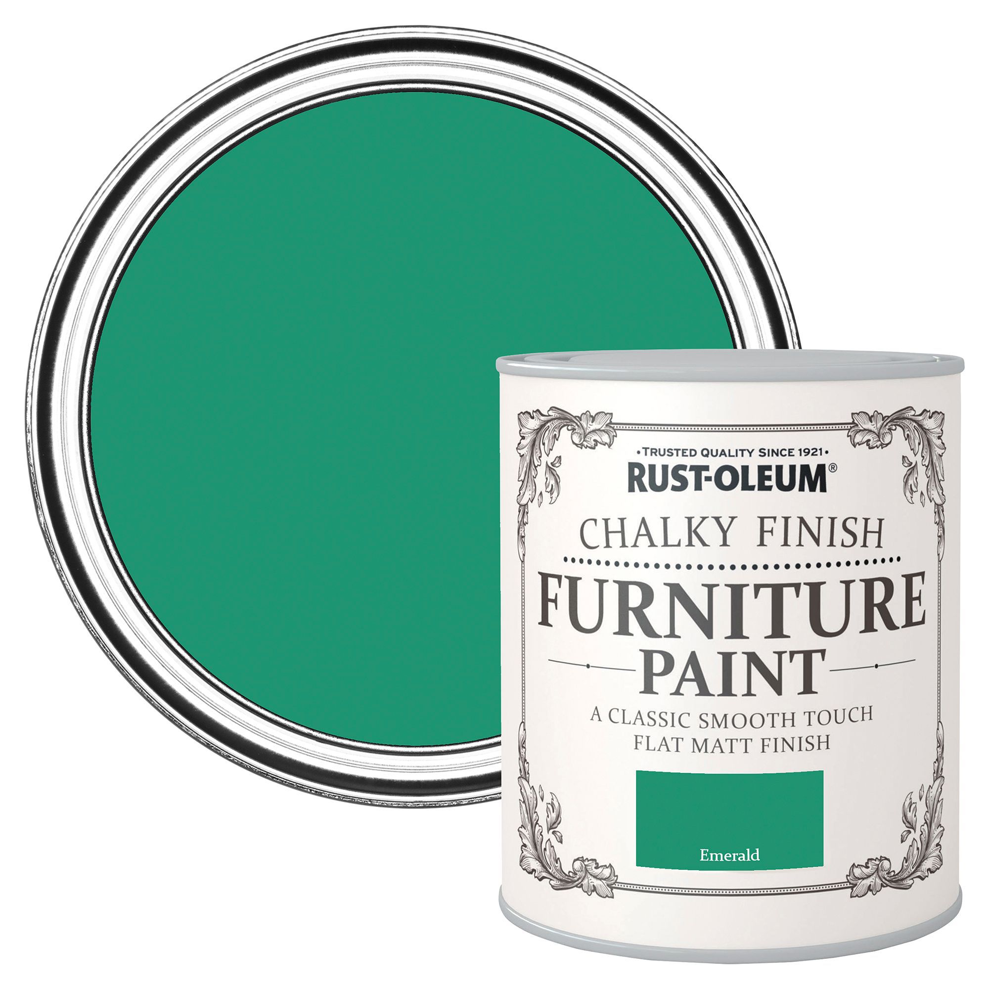 Rust-Oleum Emerald Flat Matt Furniture Paint 750 Ml | Rust-Oleum | US