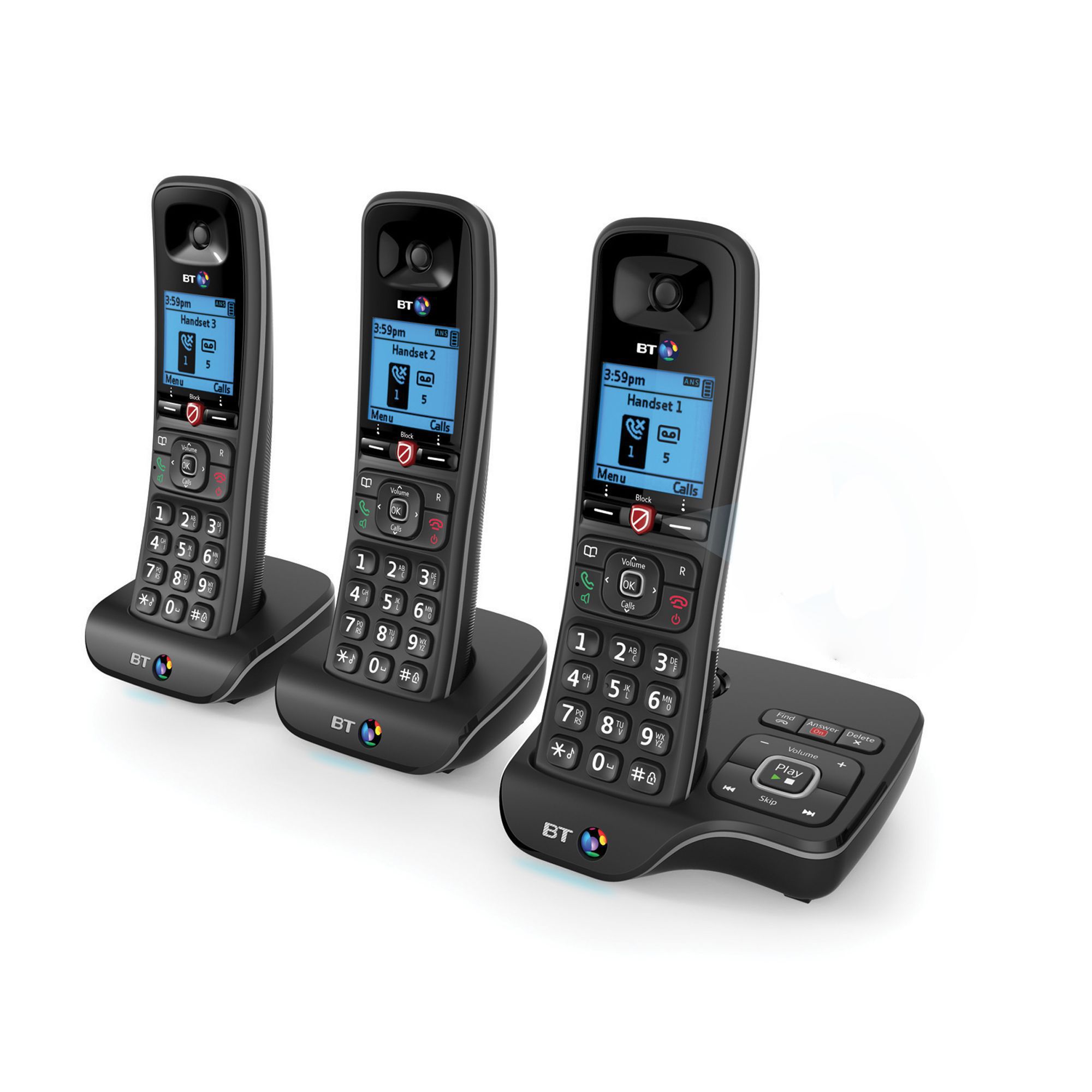 Bt Dect Black Telephone With Nuisance Call Blocker & Answer Machine