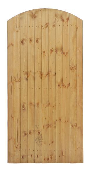Grange Timber Arched Side entry gate, (H)1.8m (W)0.9m