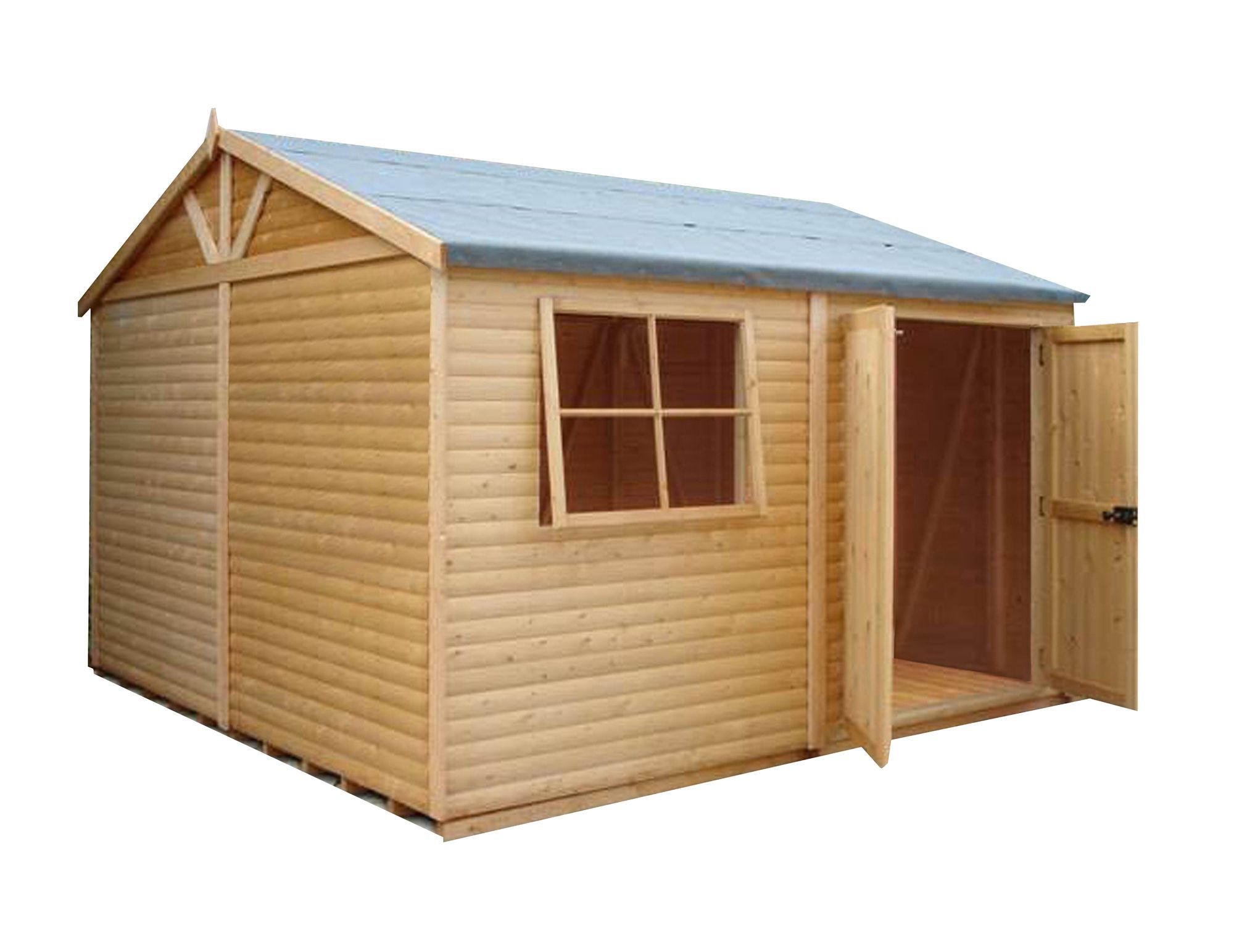 Shire Mammoth 10x10 Apex Wooden Workshop - Assembly service included