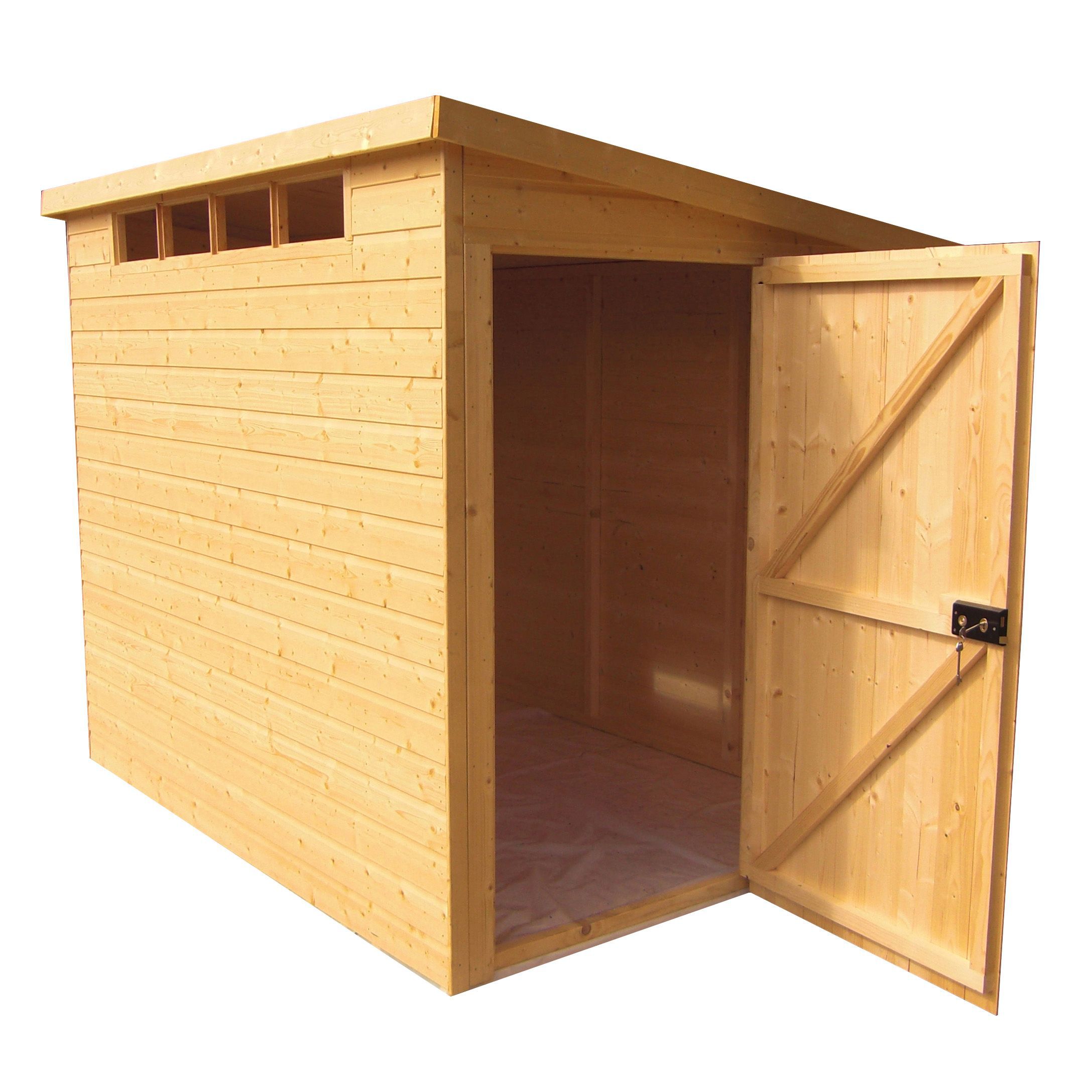 Shire Security Cabin 10X8 Ft Pent Shiplap Wooden Shed With Floor