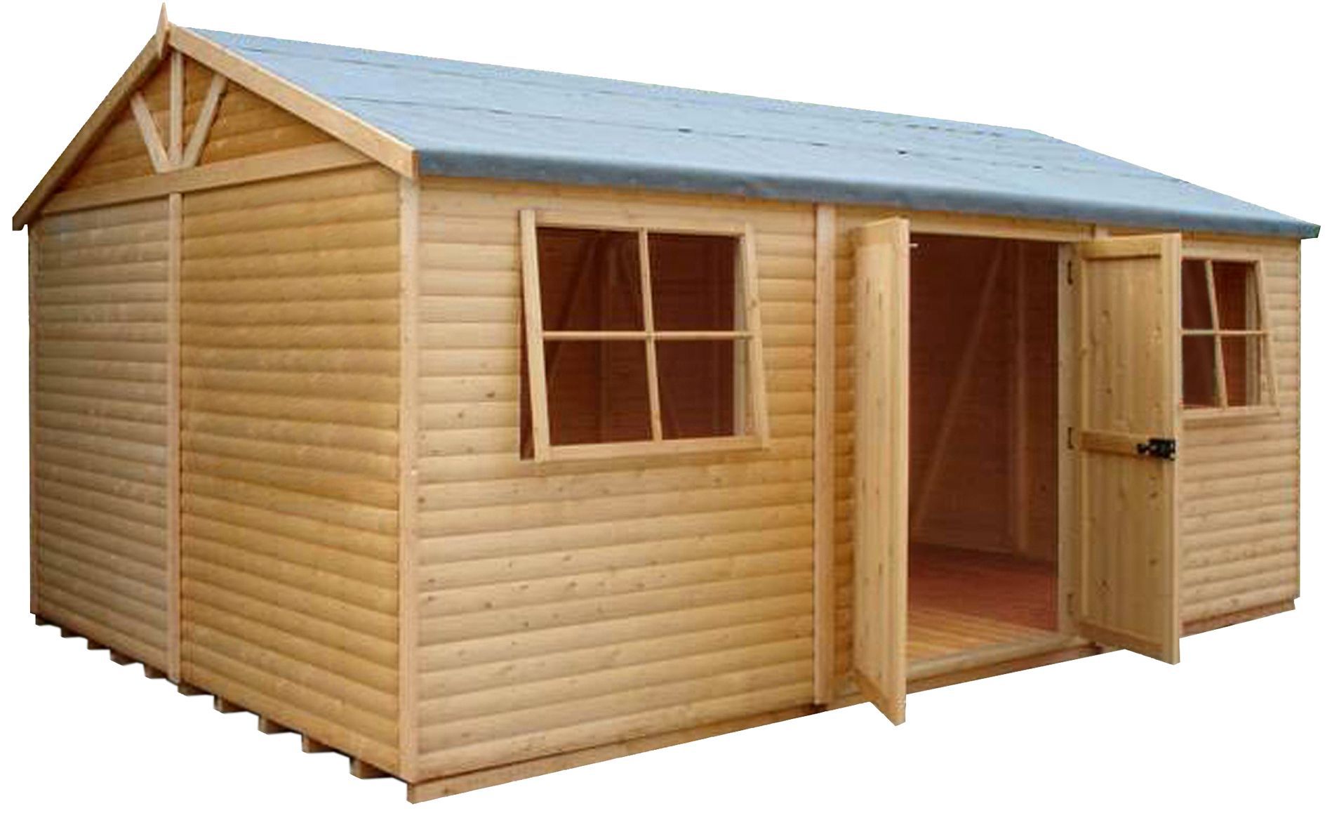 Shire Mammoth 18x12 Apex Wooden Workshop - Assembly service included
