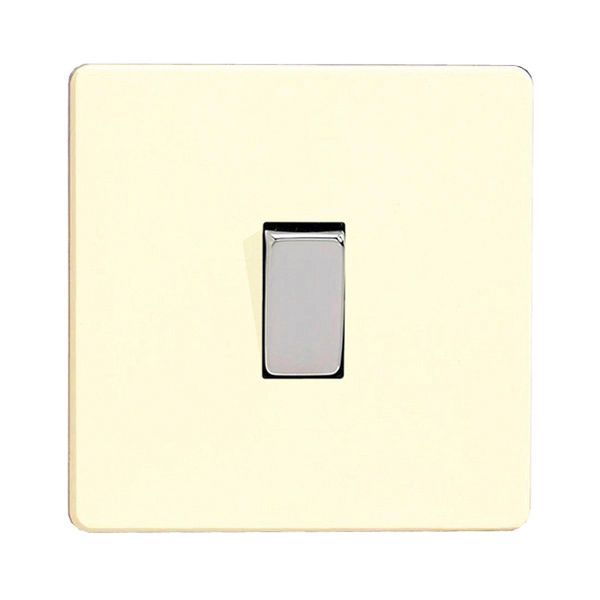 Varilight 10A White chocolate Single Intermediate switch