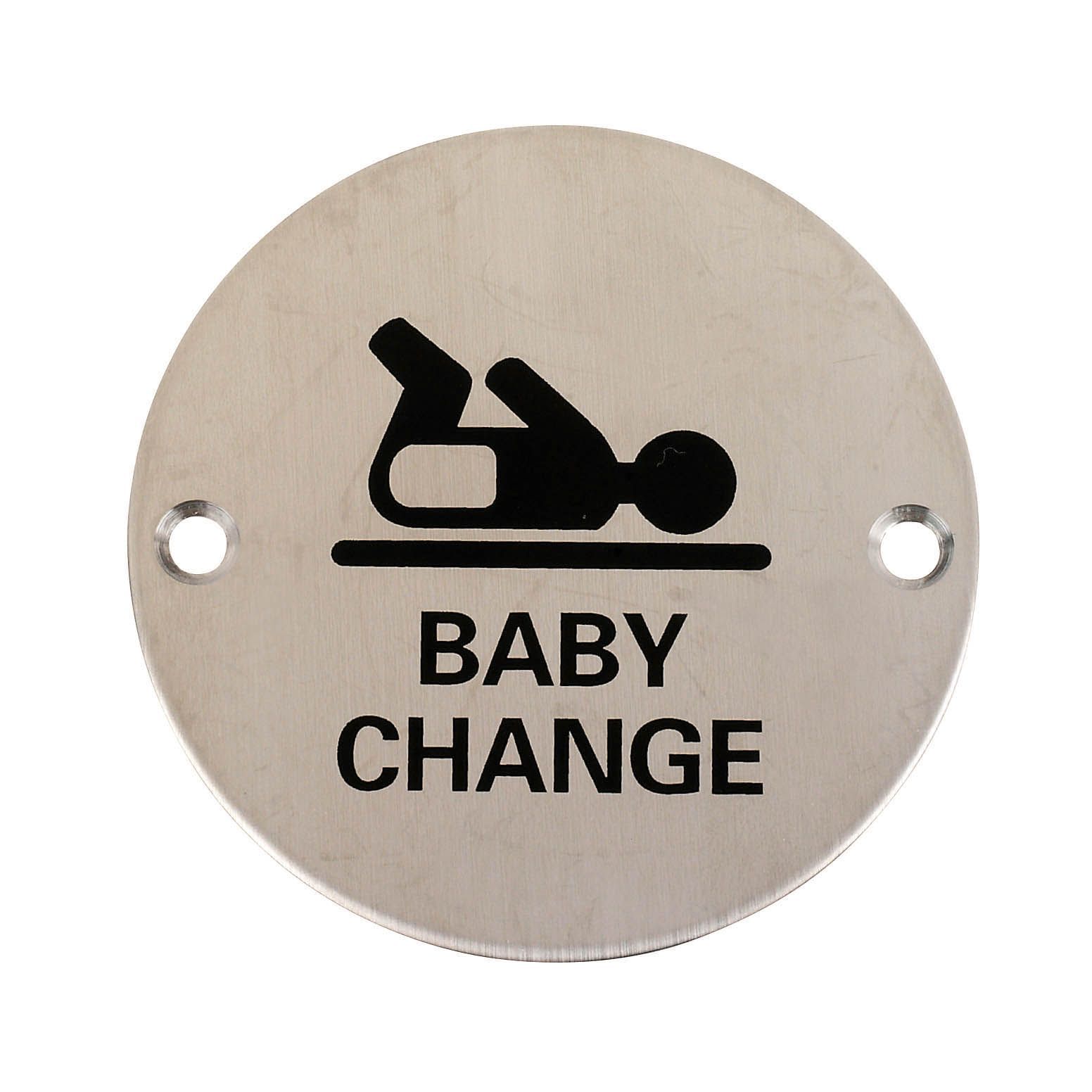 Baby Change Advisory Sign