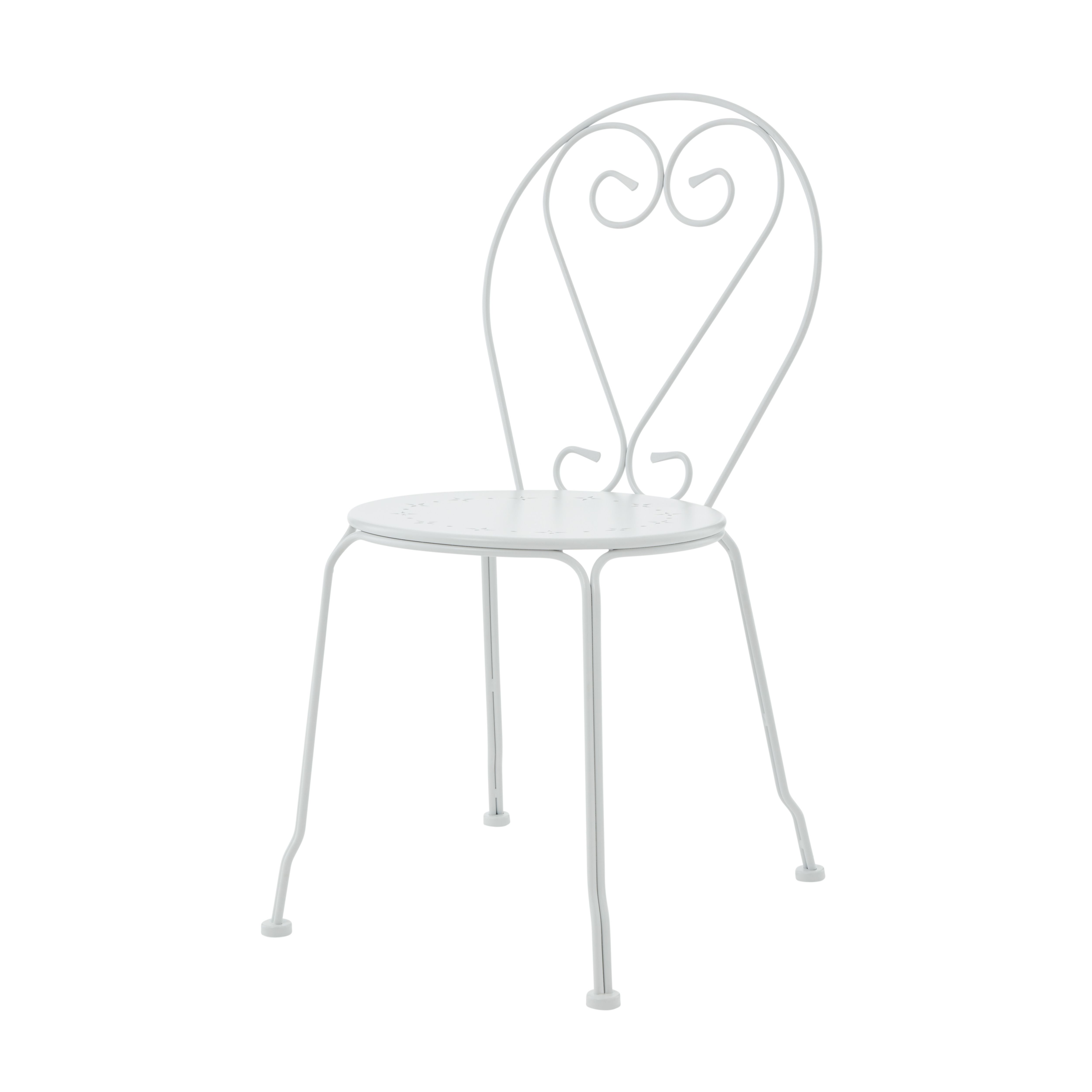 B & Q Carambole Dark grey Metal Dining Armchair Garden chairs £40.00